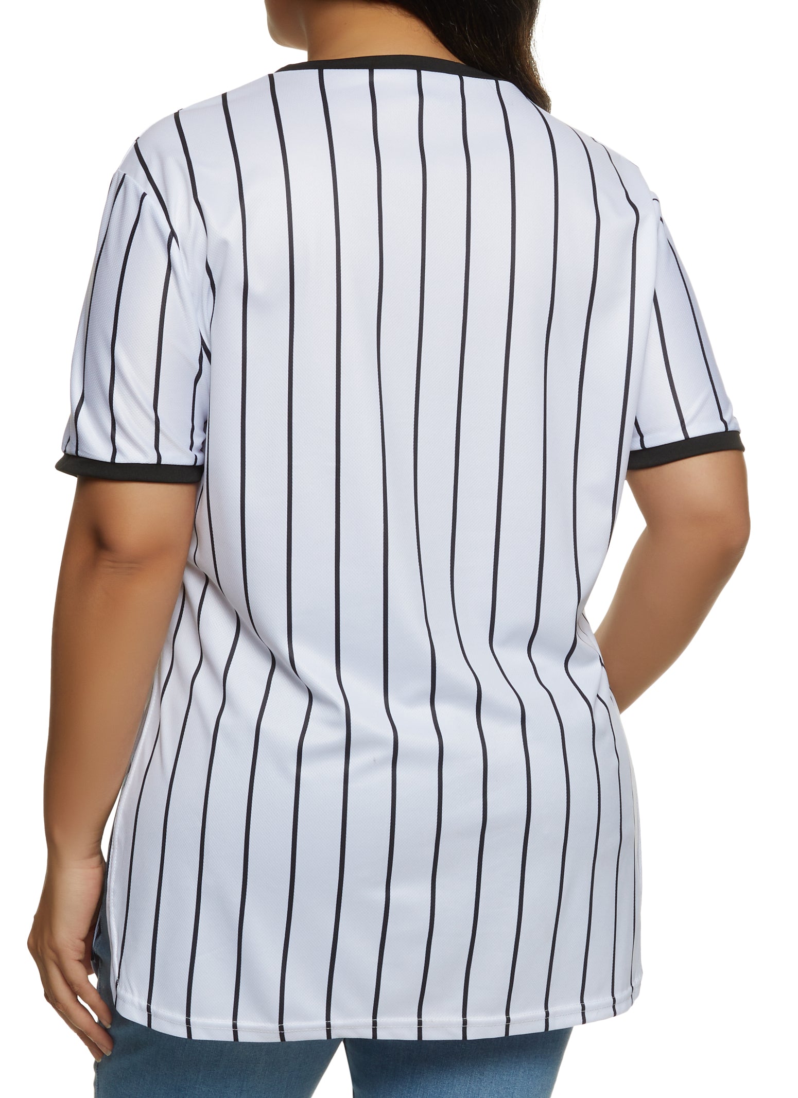 Plus Size Hustle Graphic Baseball Tee