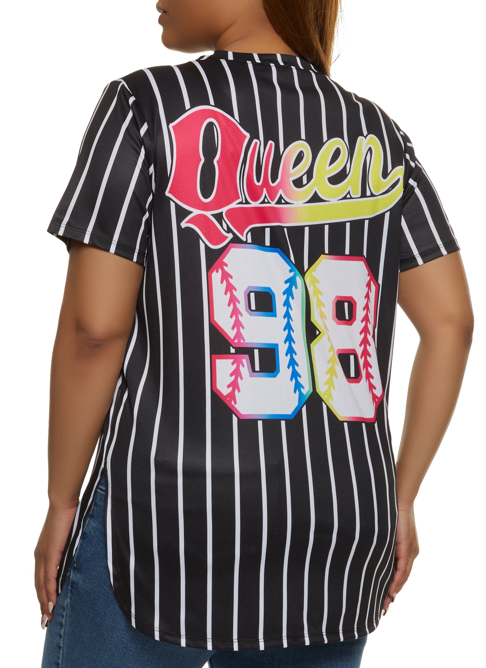 Plus Size Queen Baseball Tee
