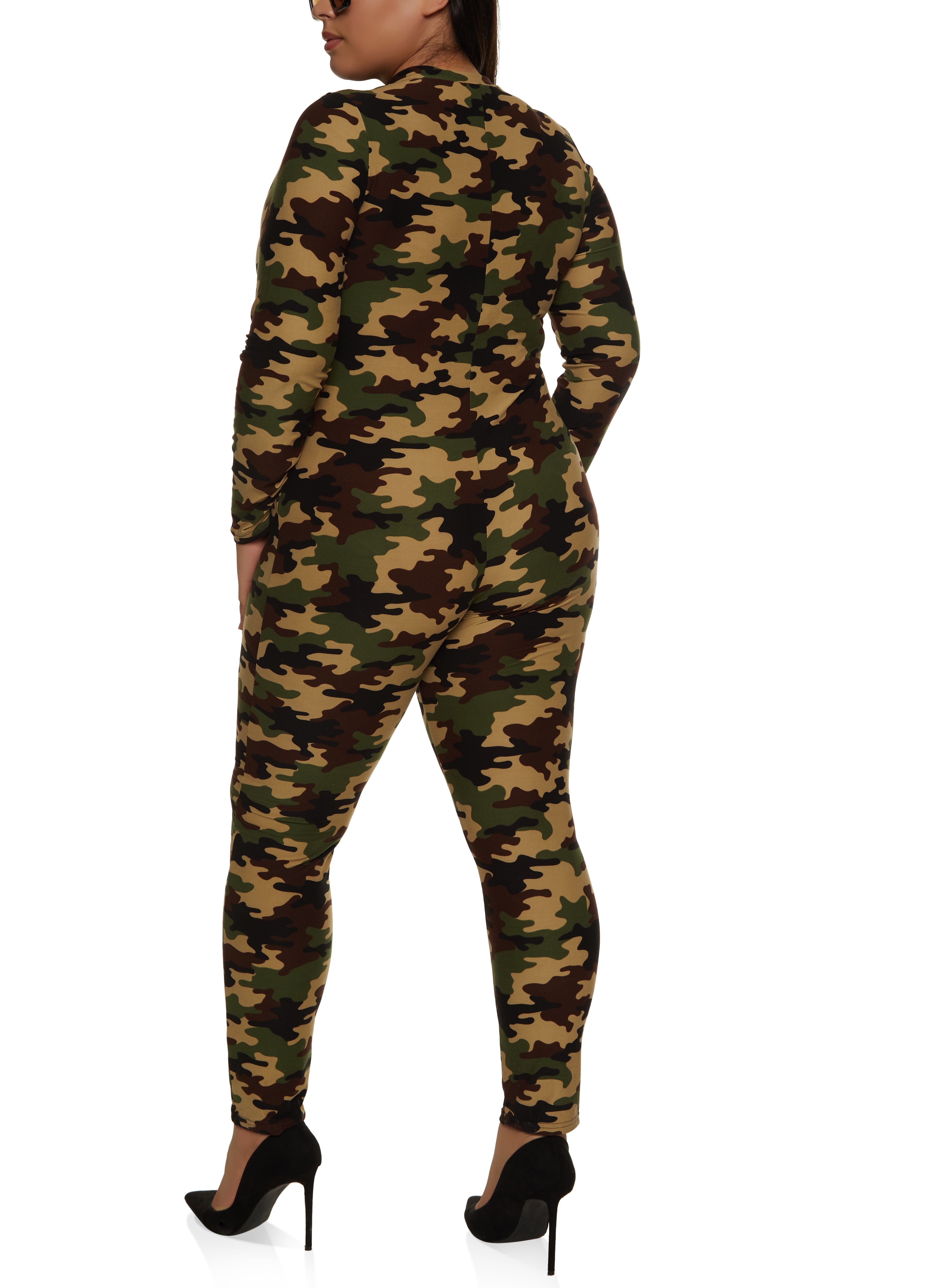 Details 239+ plus size camouflage jumpsuit super hot