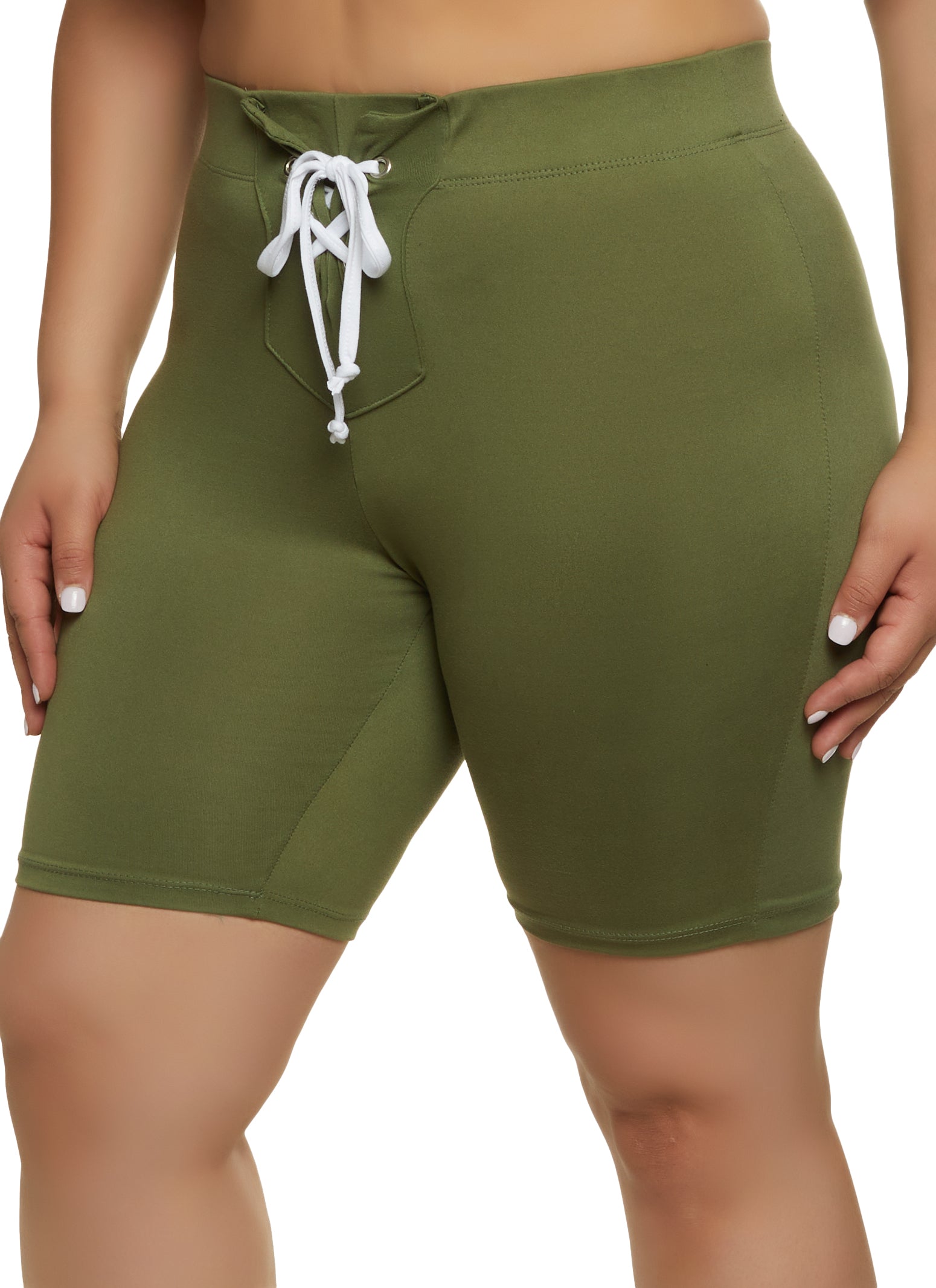 biker shorts outfit plus size