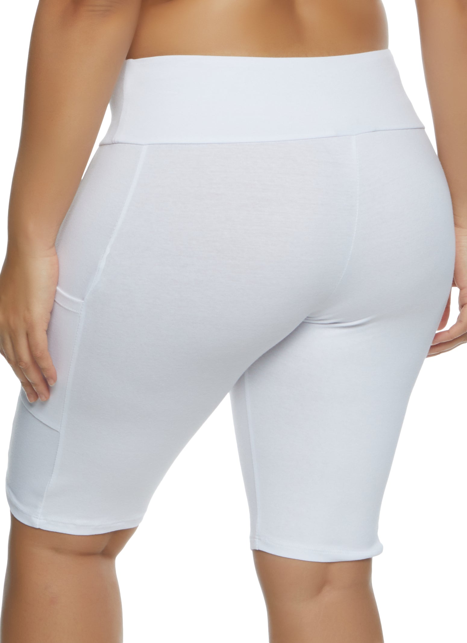 Plus Size Pocket Cycling Shorts
