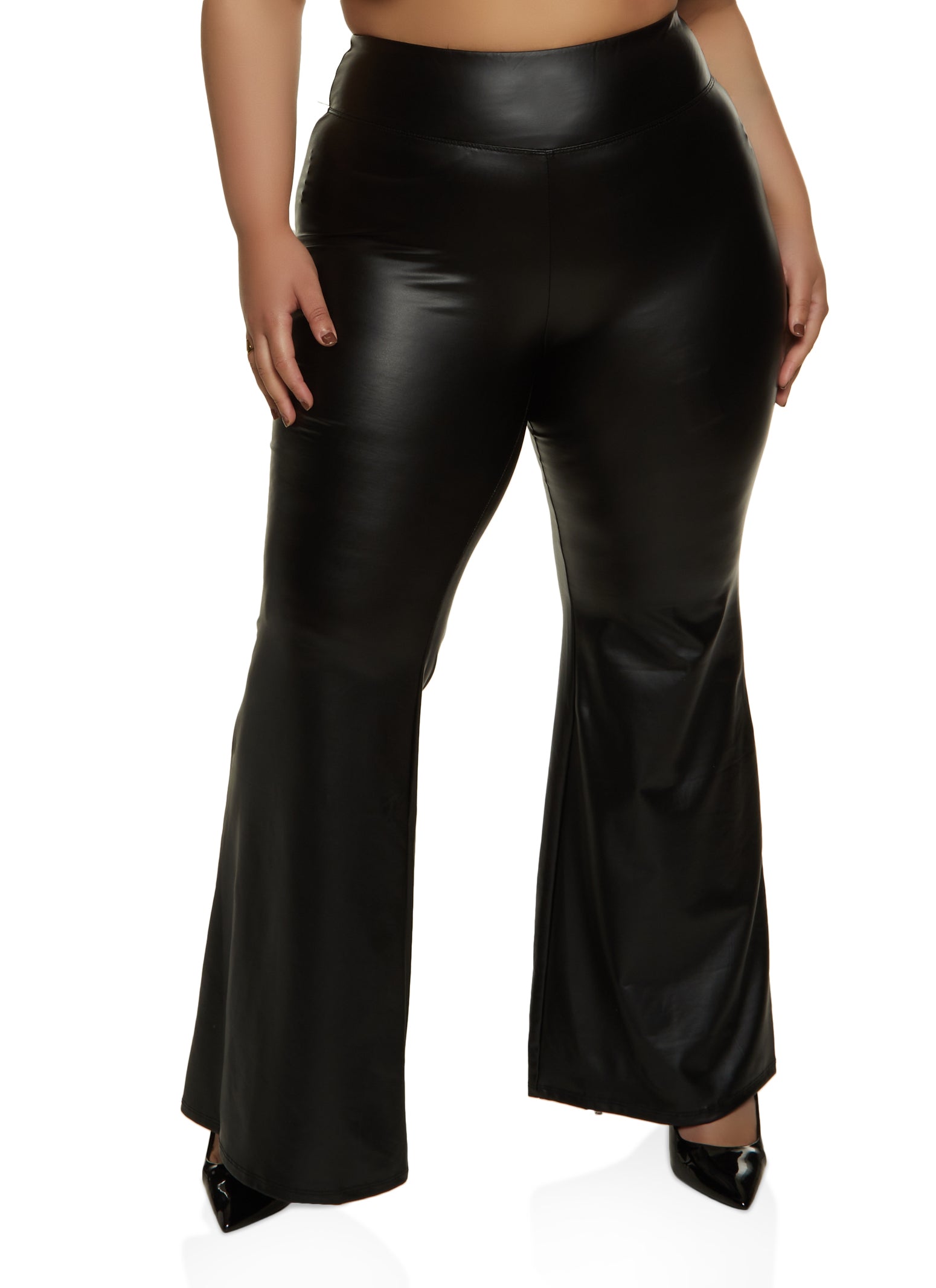 70's Faux Leather Flare Women's Pants - Black | Levi's® US