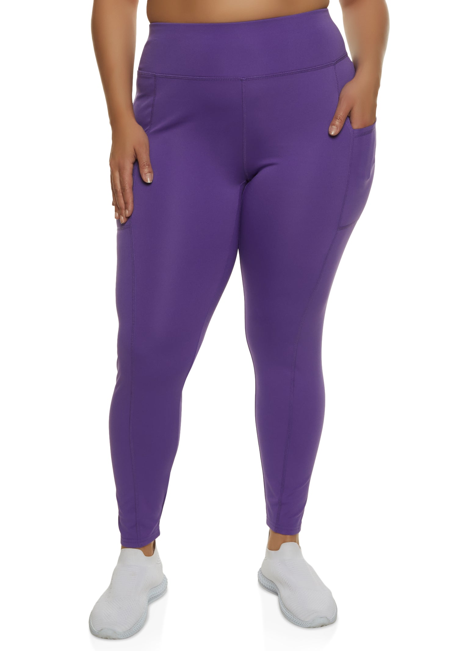 Plus Size Cell Phone Pocket Leggings