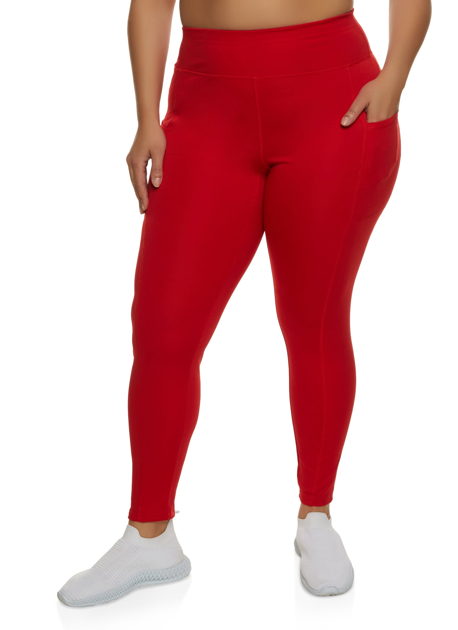 Plus Size Cell Phone Pocket Leggings