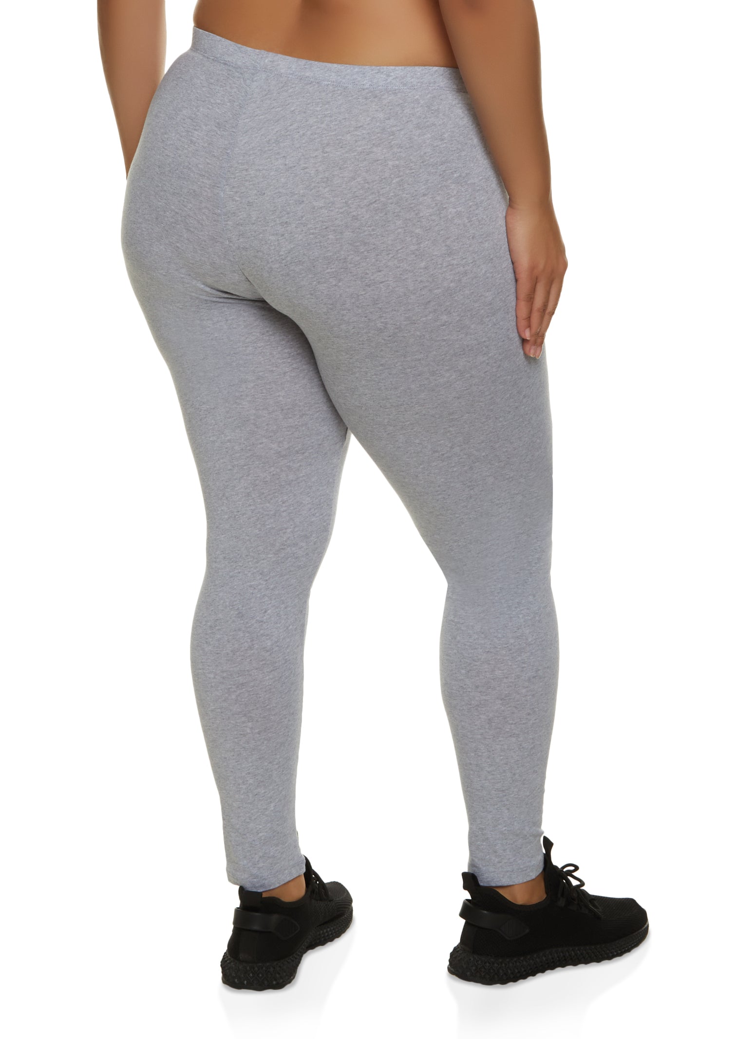 Plus Size Basic High Waist Leggings