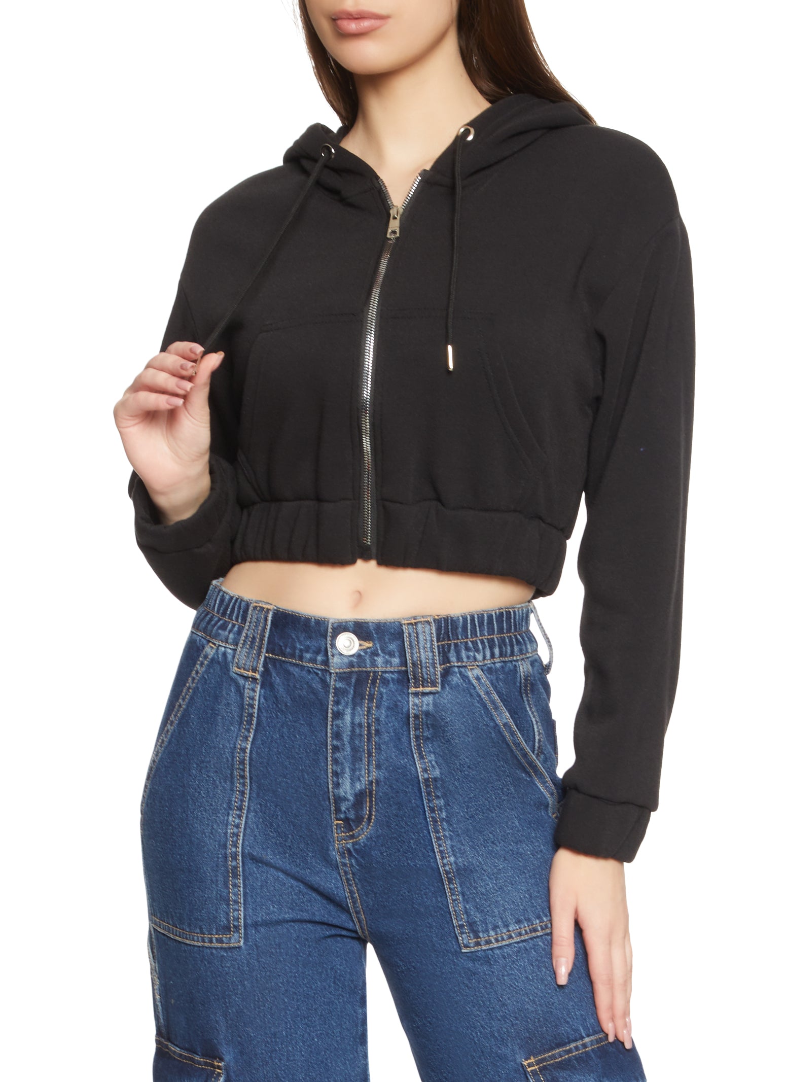 Front crop hoodie Clearance