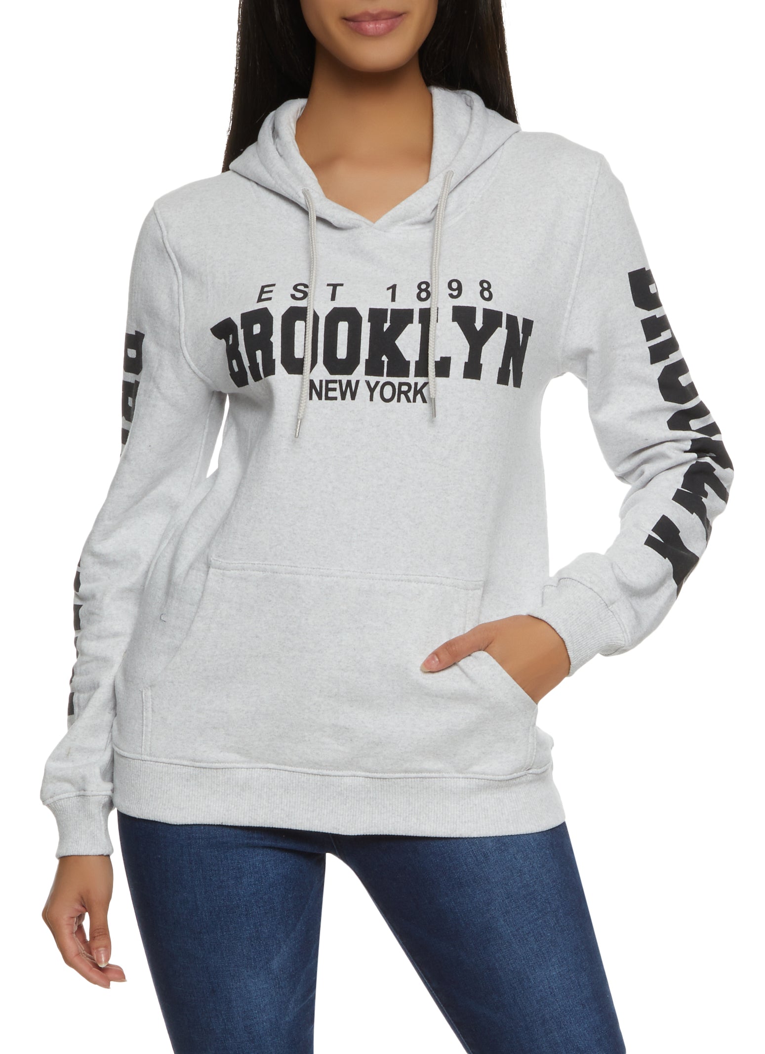 Brooklyn New York Graphic Pullover Hoodie