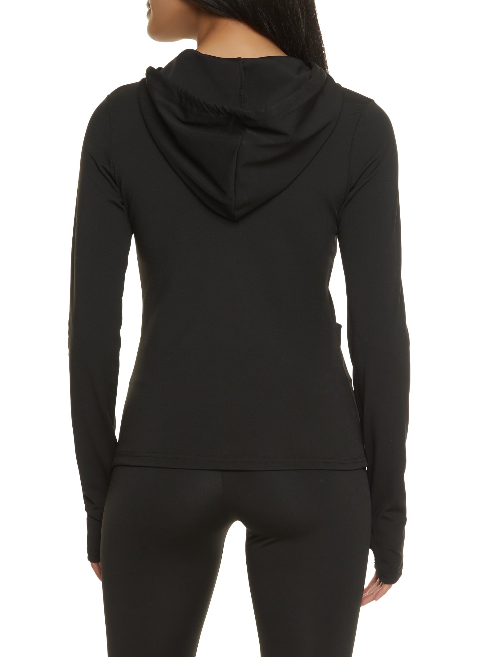 Contrast Trim Hooded Track Jacket