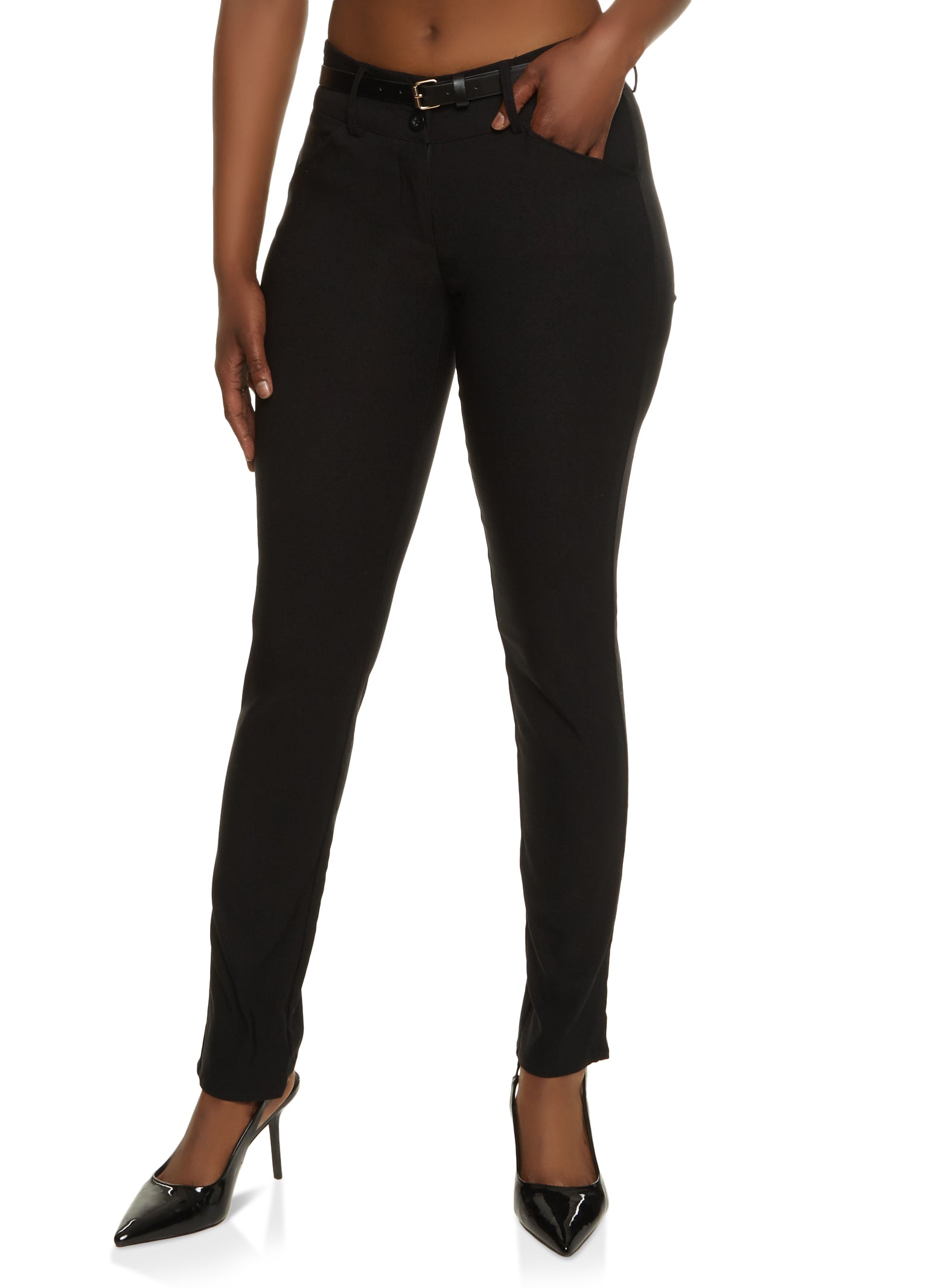 Slim Fit Ankle Grazer Dress Pants | boohoo