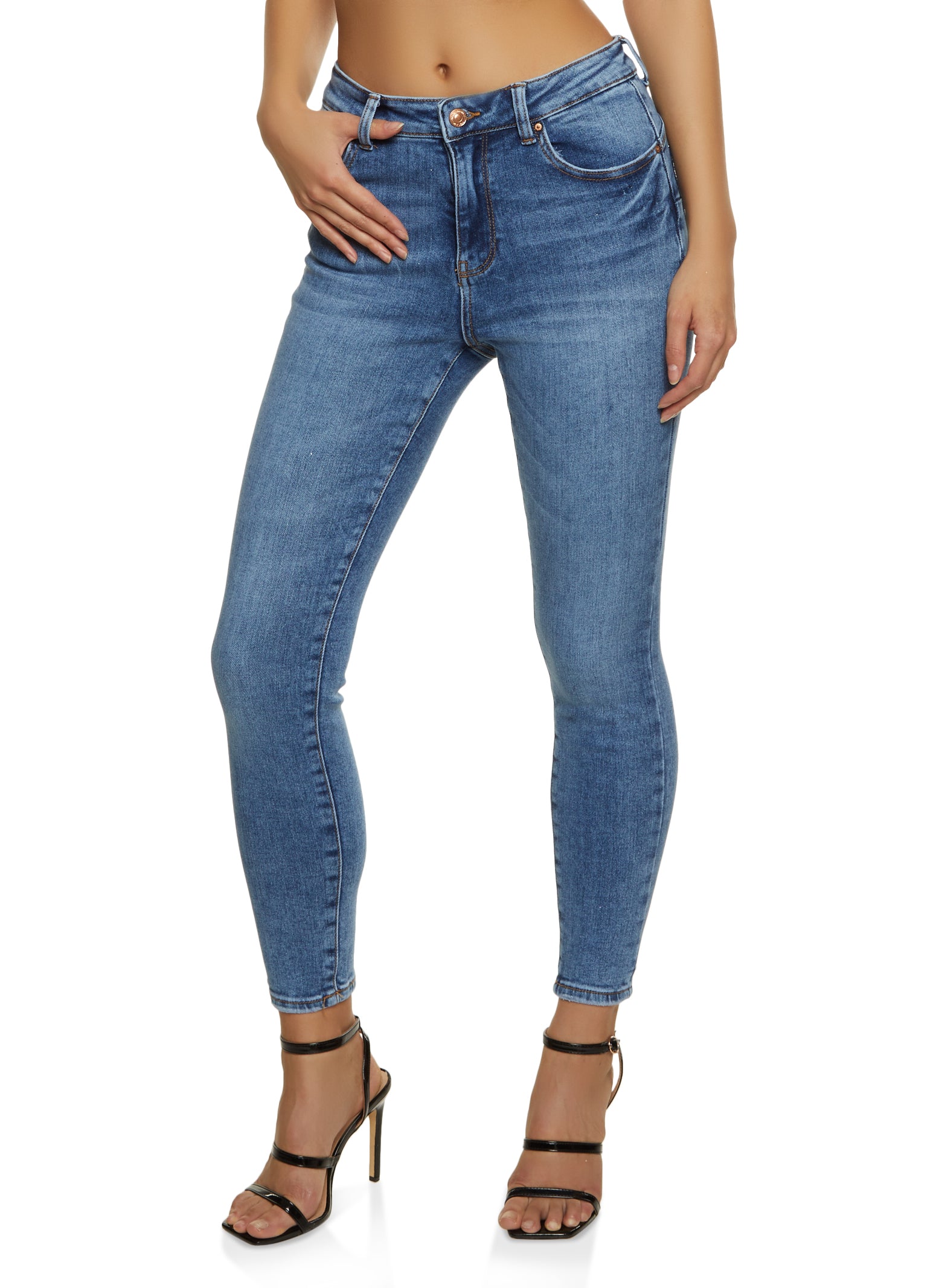 WAX Cropped Skinny Jeans