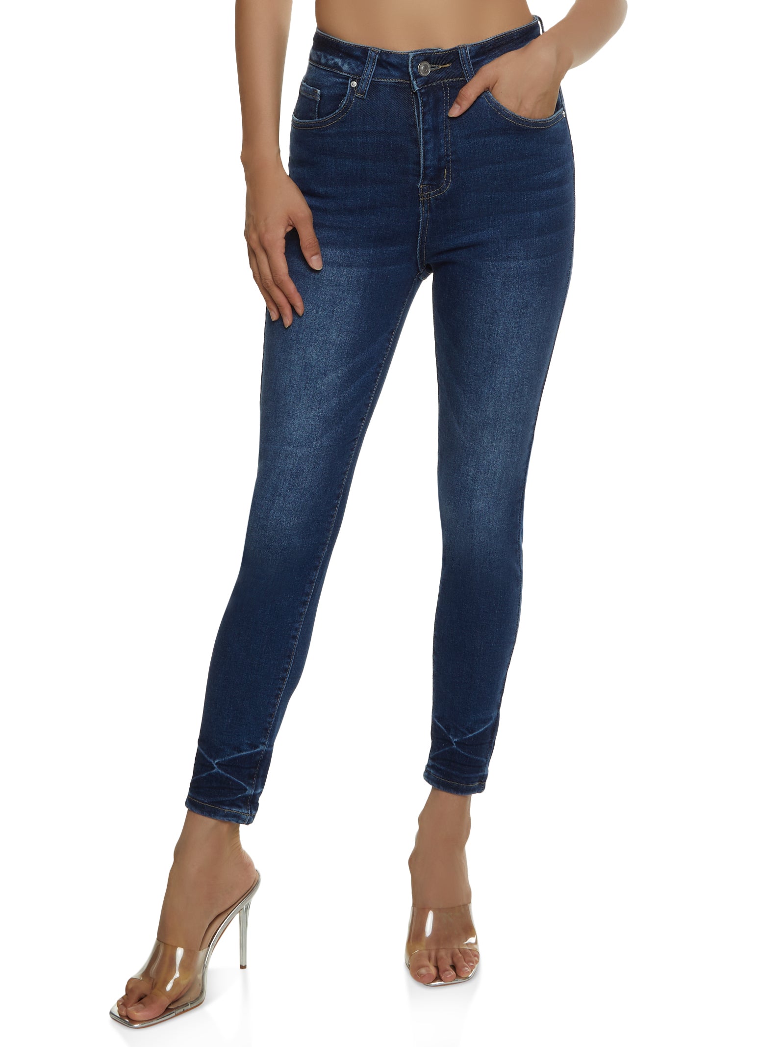 WAX Whiskered Skinny Jeans