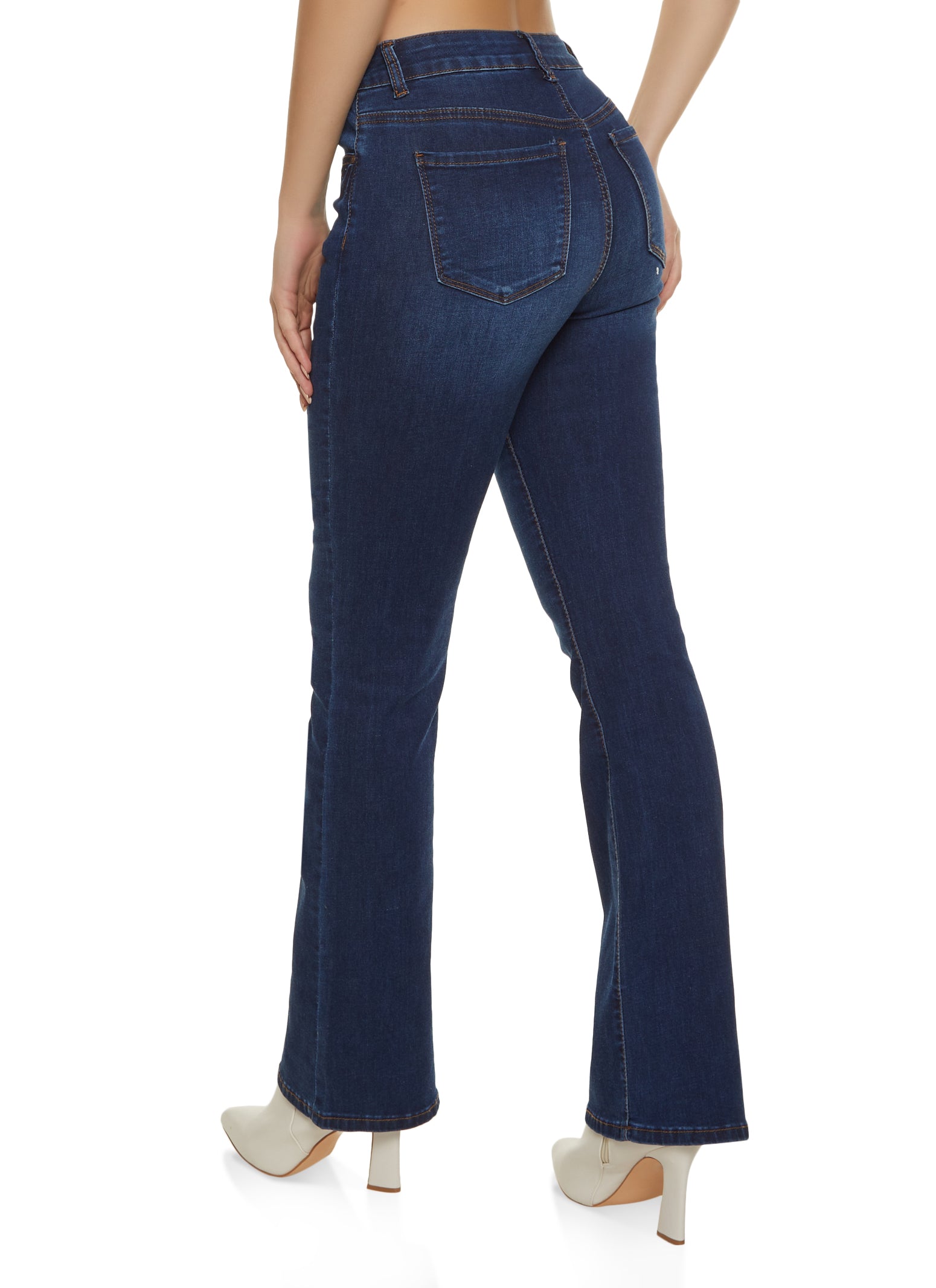 WAX Solid Bootcut Jeans Dark Wash