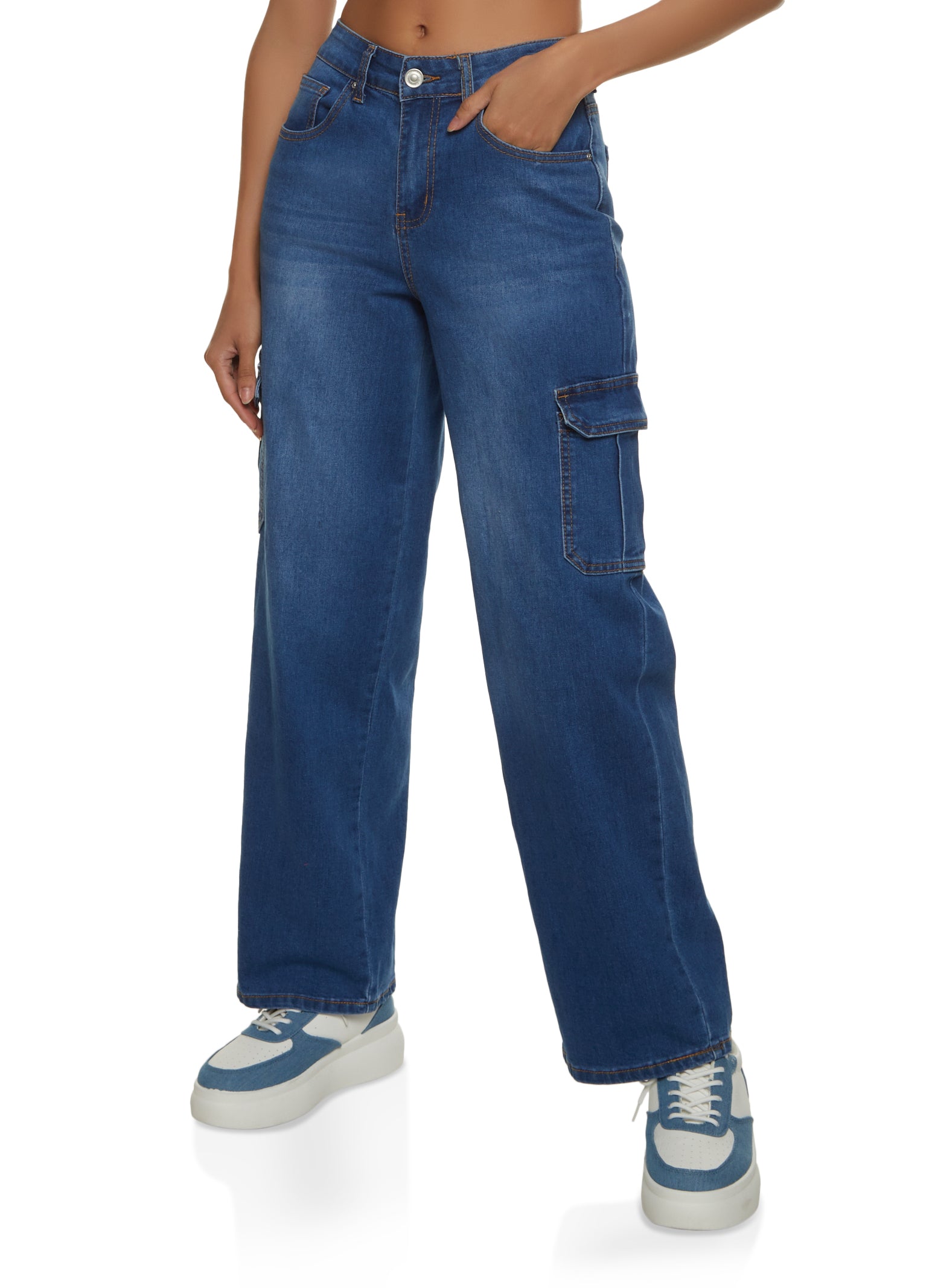 WAX Straight Leg Cargo Jeans