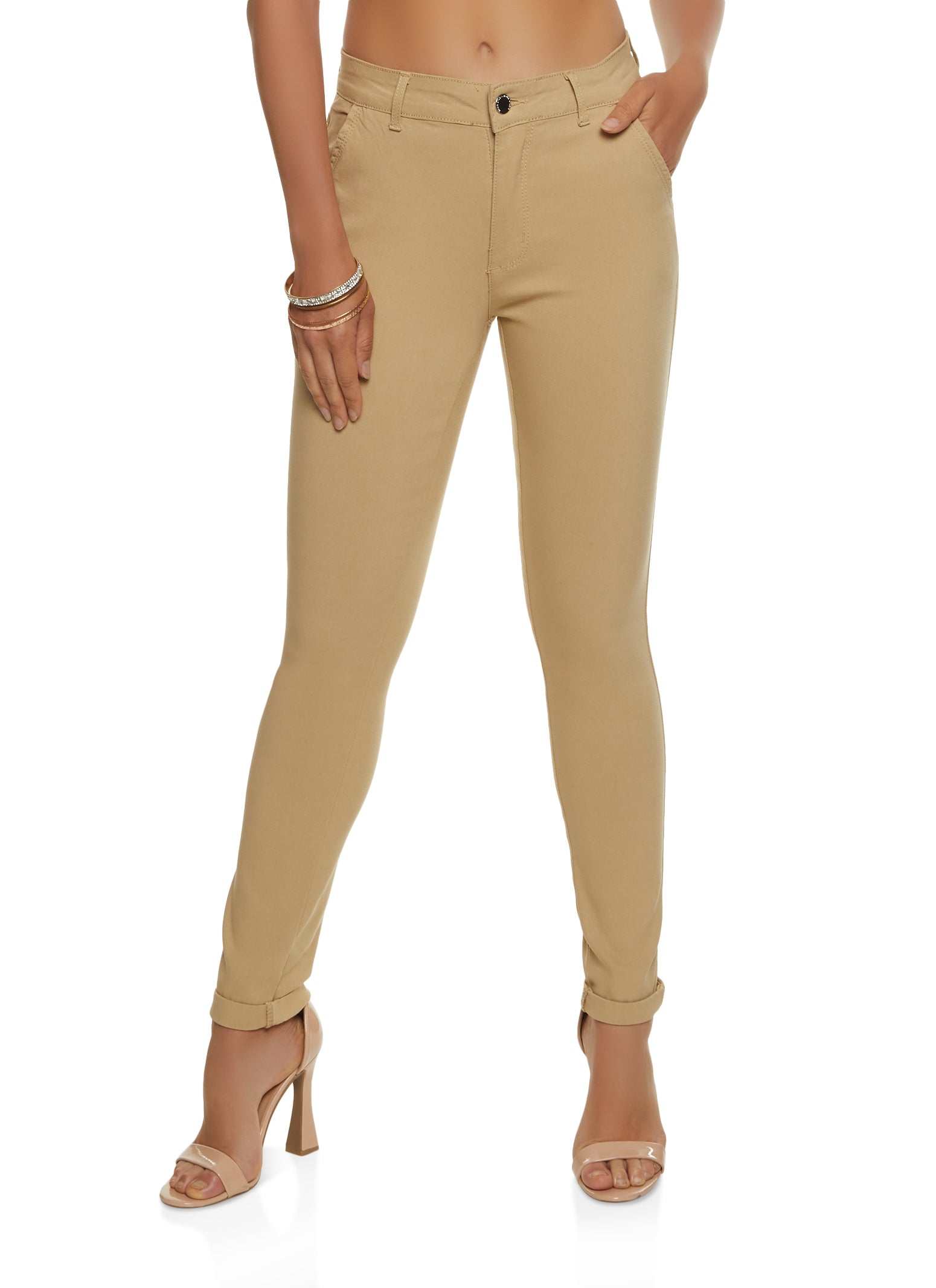 Rolled Cuff Hyperstretch Trousers