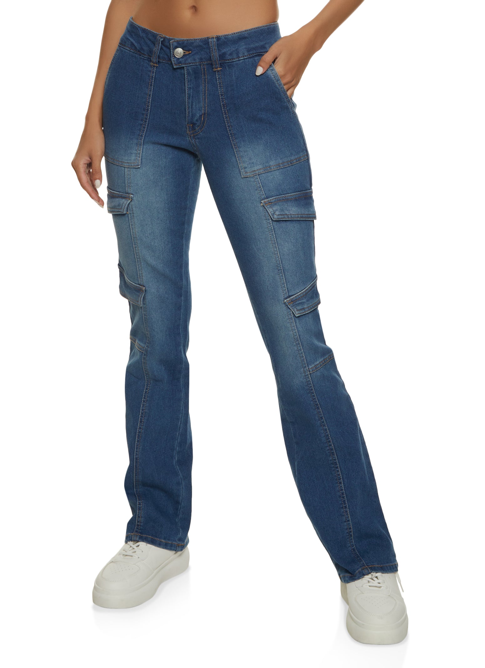 Almost Famous Flare Cargo Jeans