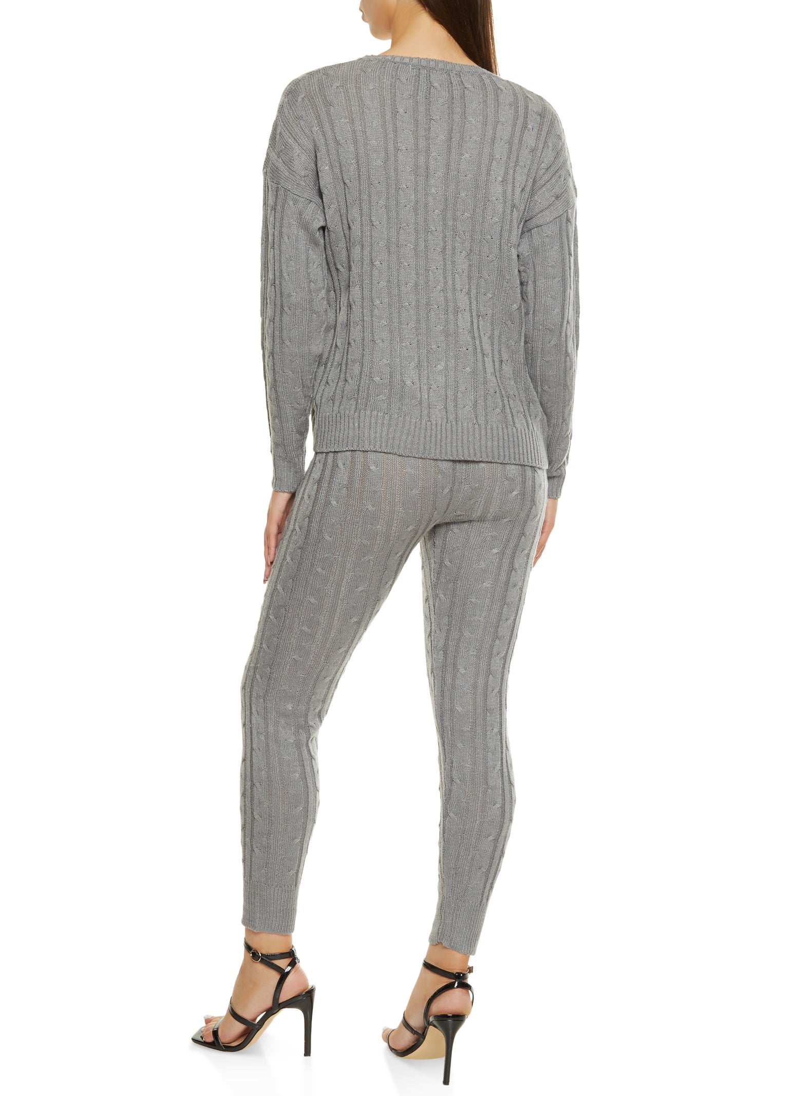 Cable Knit Sweater and Leggings