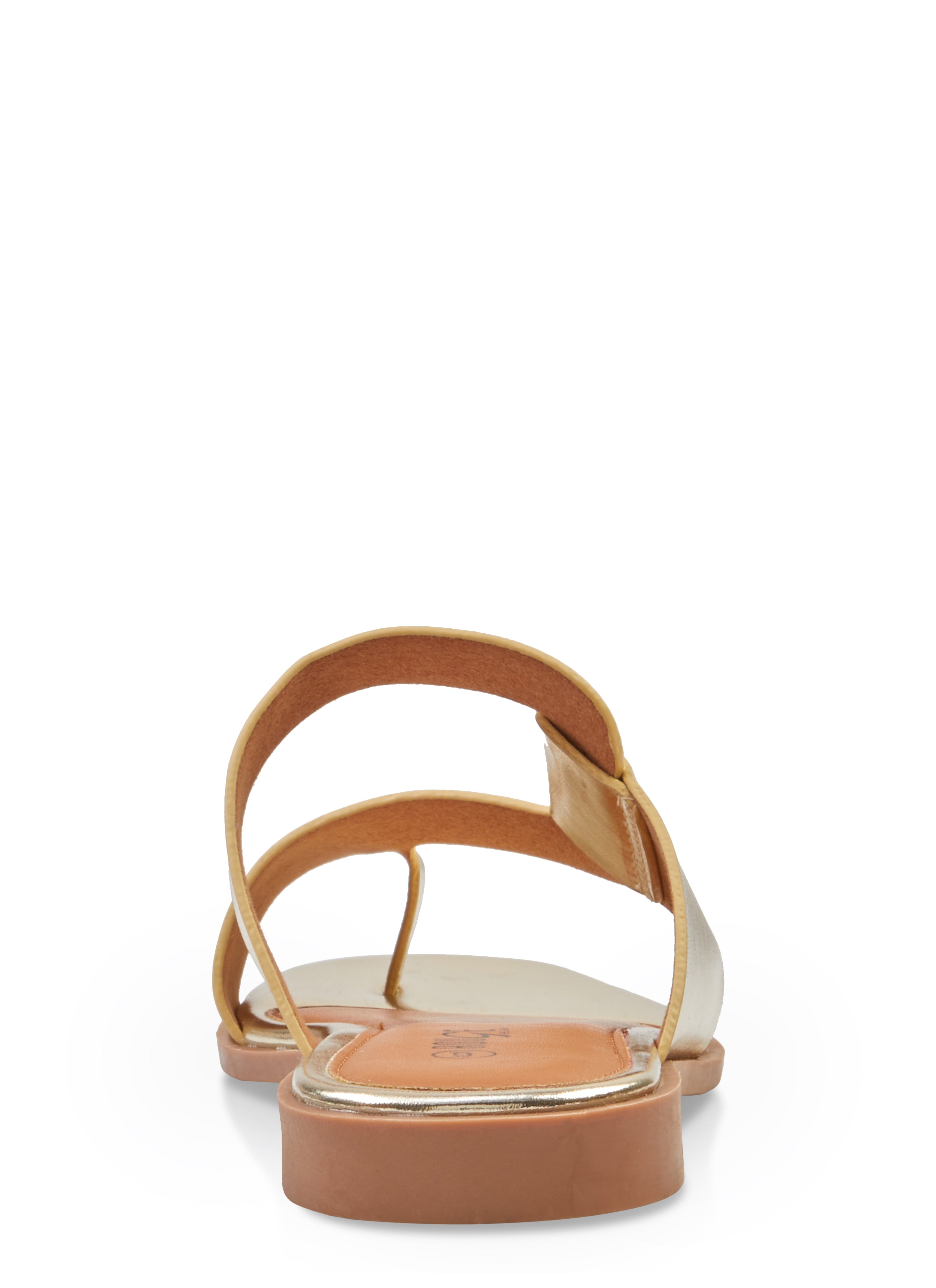 Asymmetrical Toe Loop Band Slide Sandals