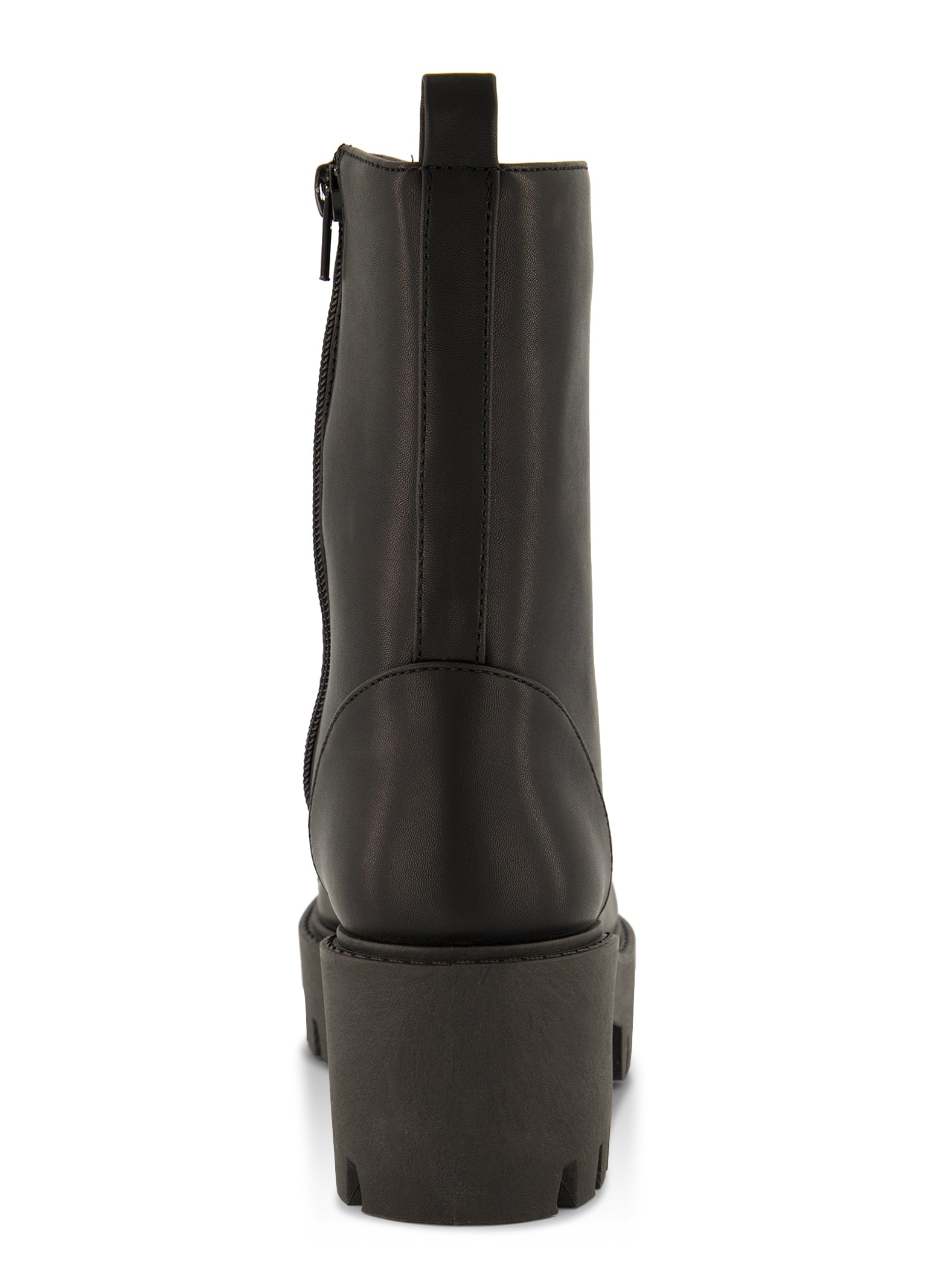 Lace Up Side Zip Platform Combat Boots