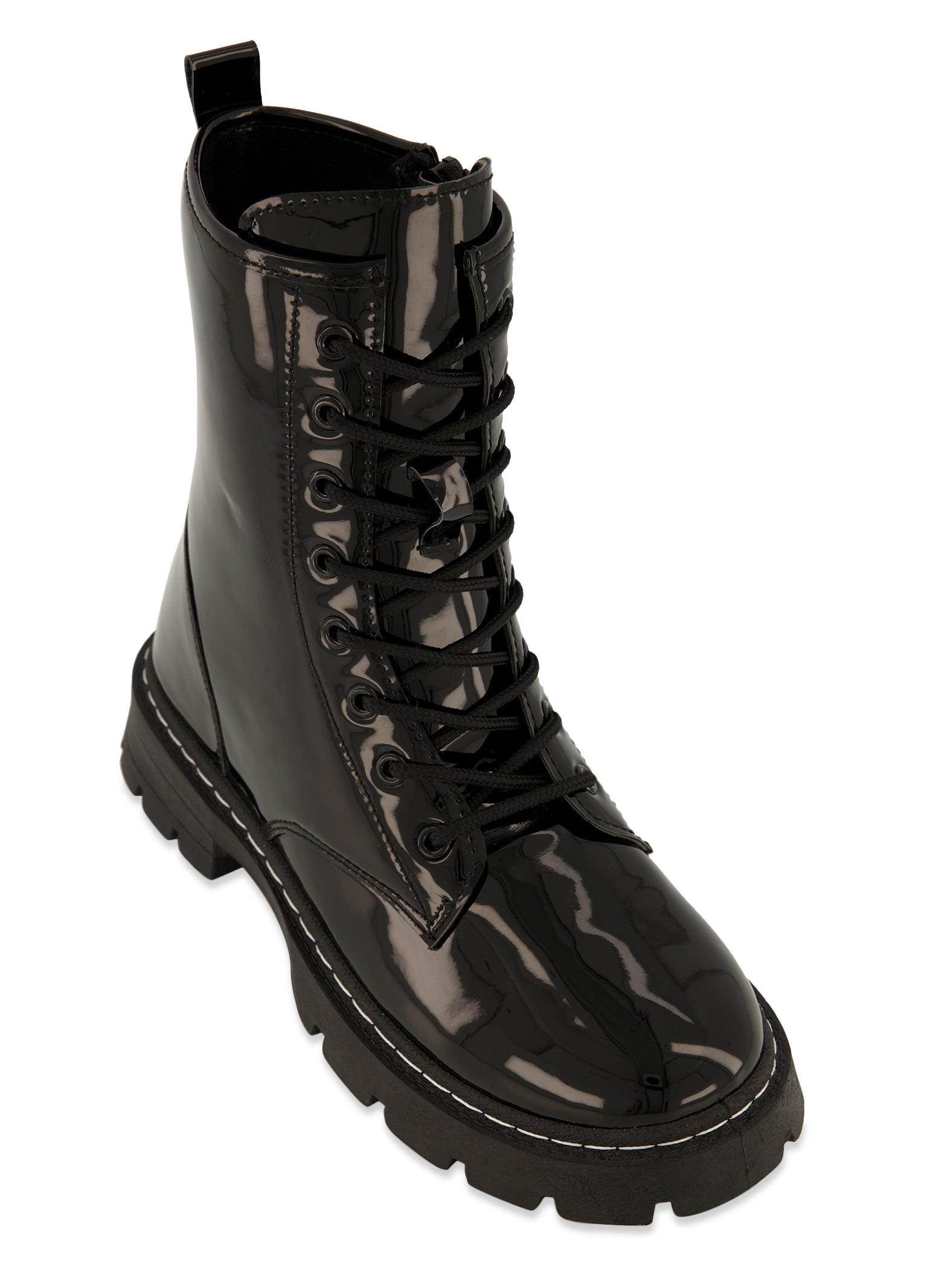 Chunky Sole Lace Up Combat Boots