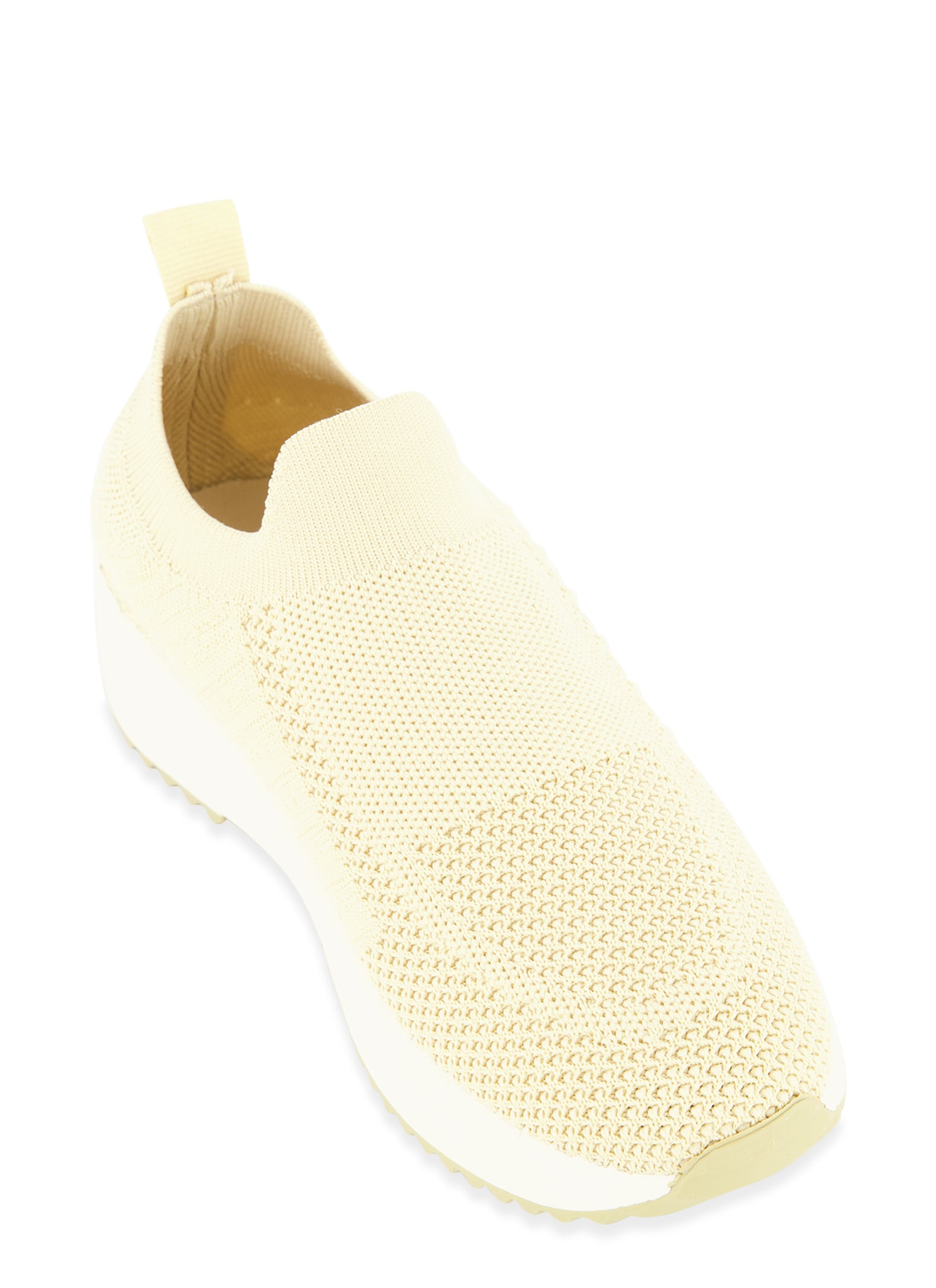 Textured Knit Platform Sneakers
