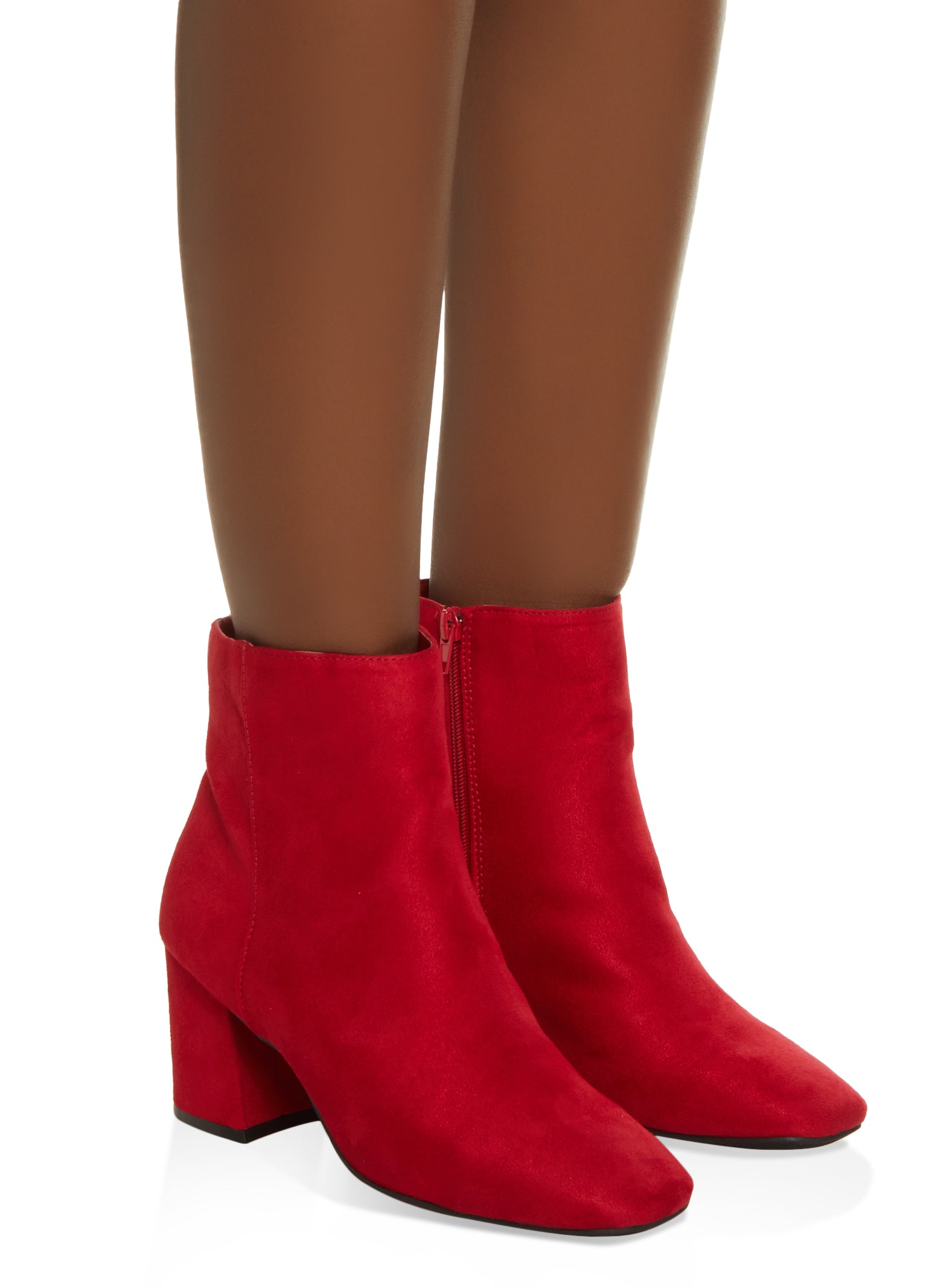 The Rowe Patent Bootie In Red • Impressions Online Boutique