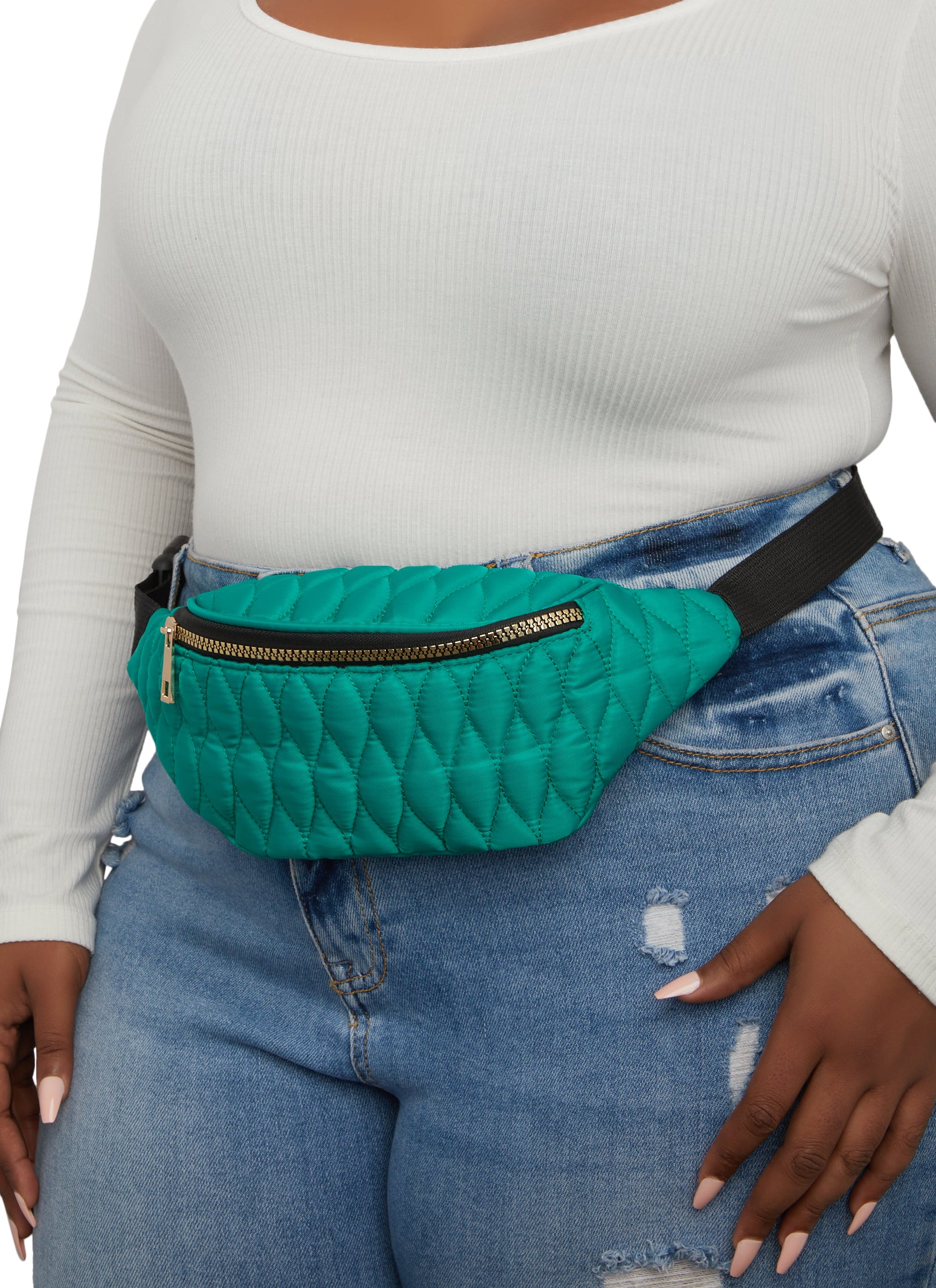 Nylon Quilted Fanny Pack