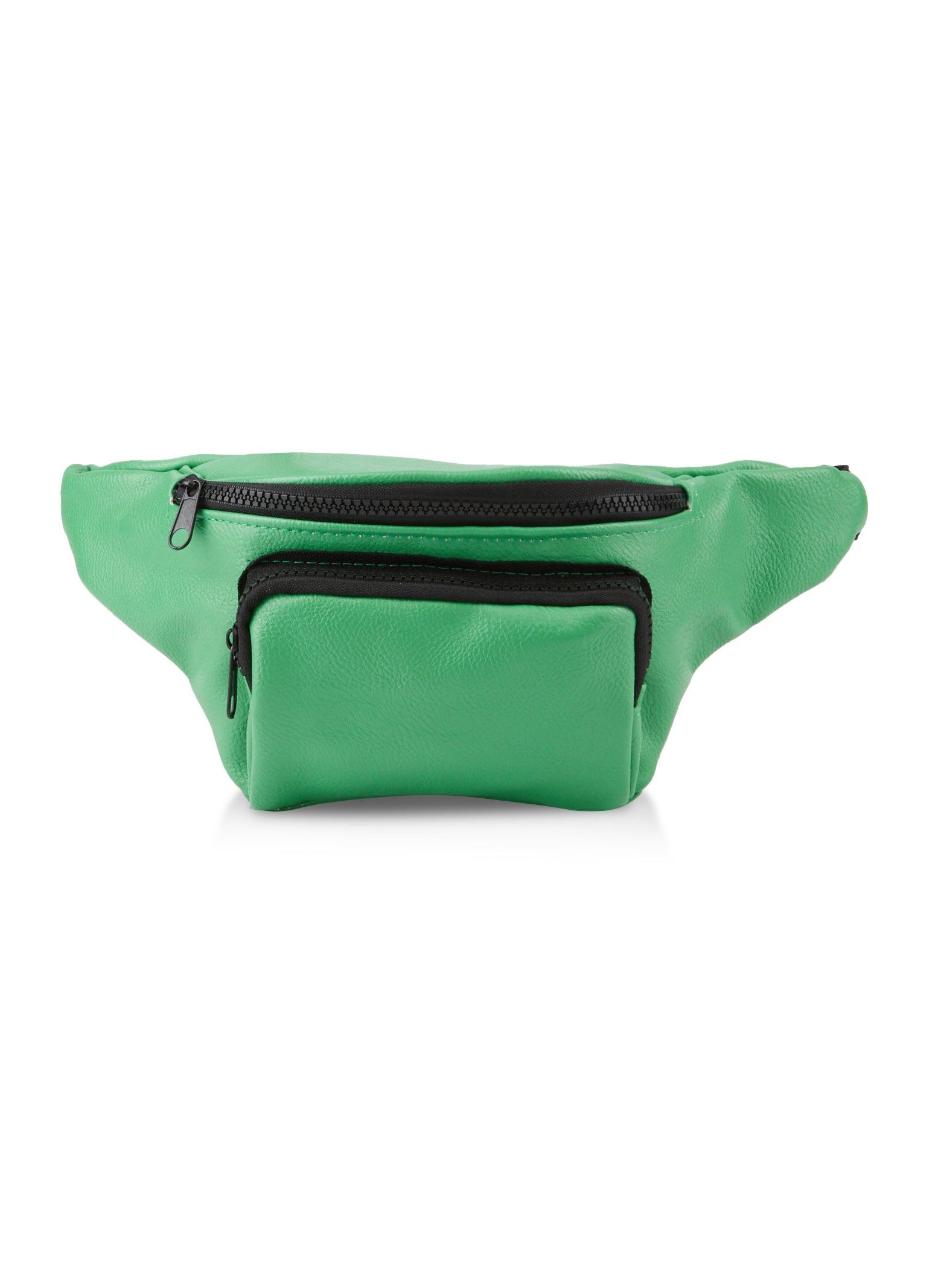 Faux Leather Zip Pocket Fanny Pack