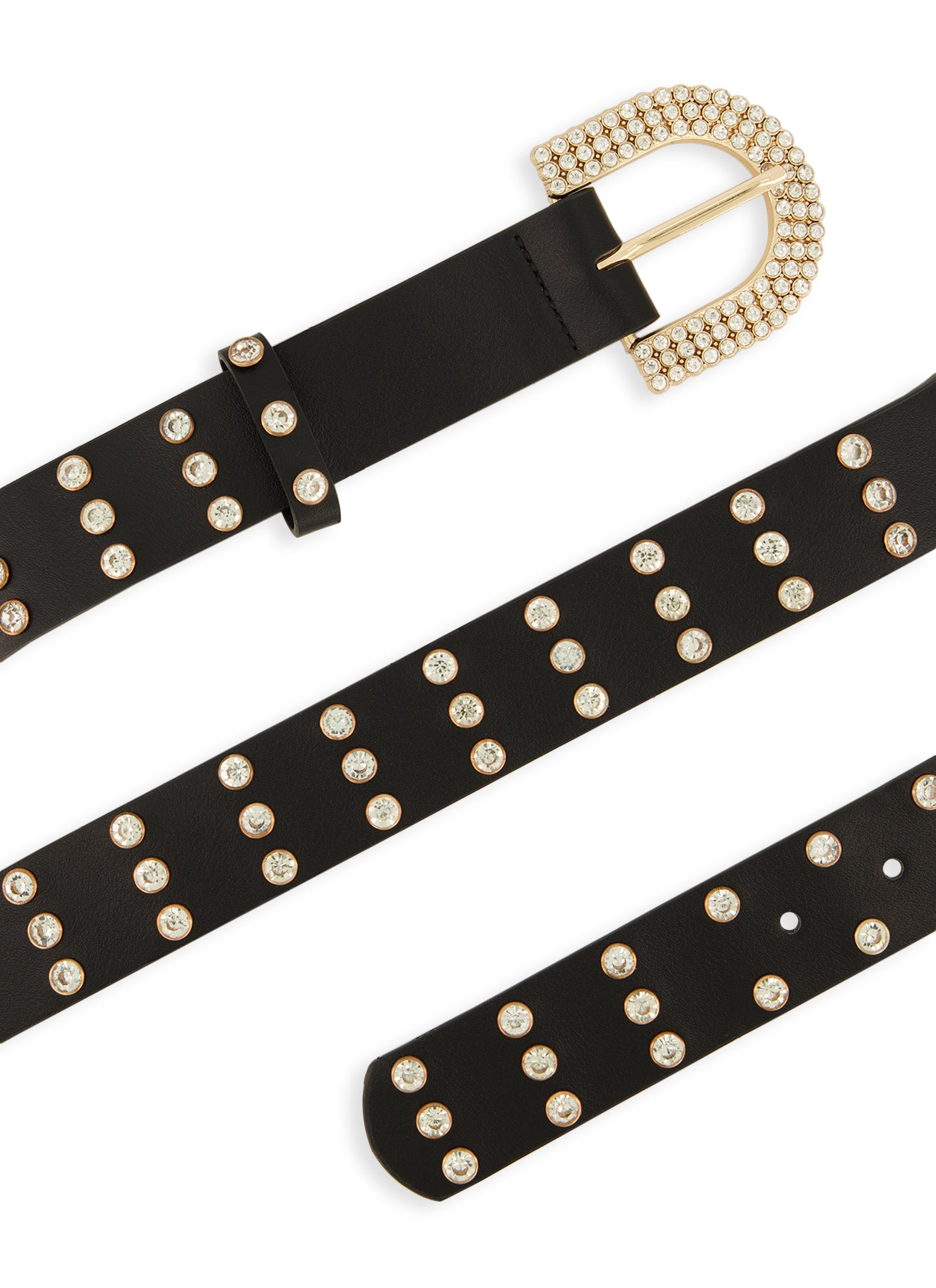 Plus Size Rhinestone Studded Belt