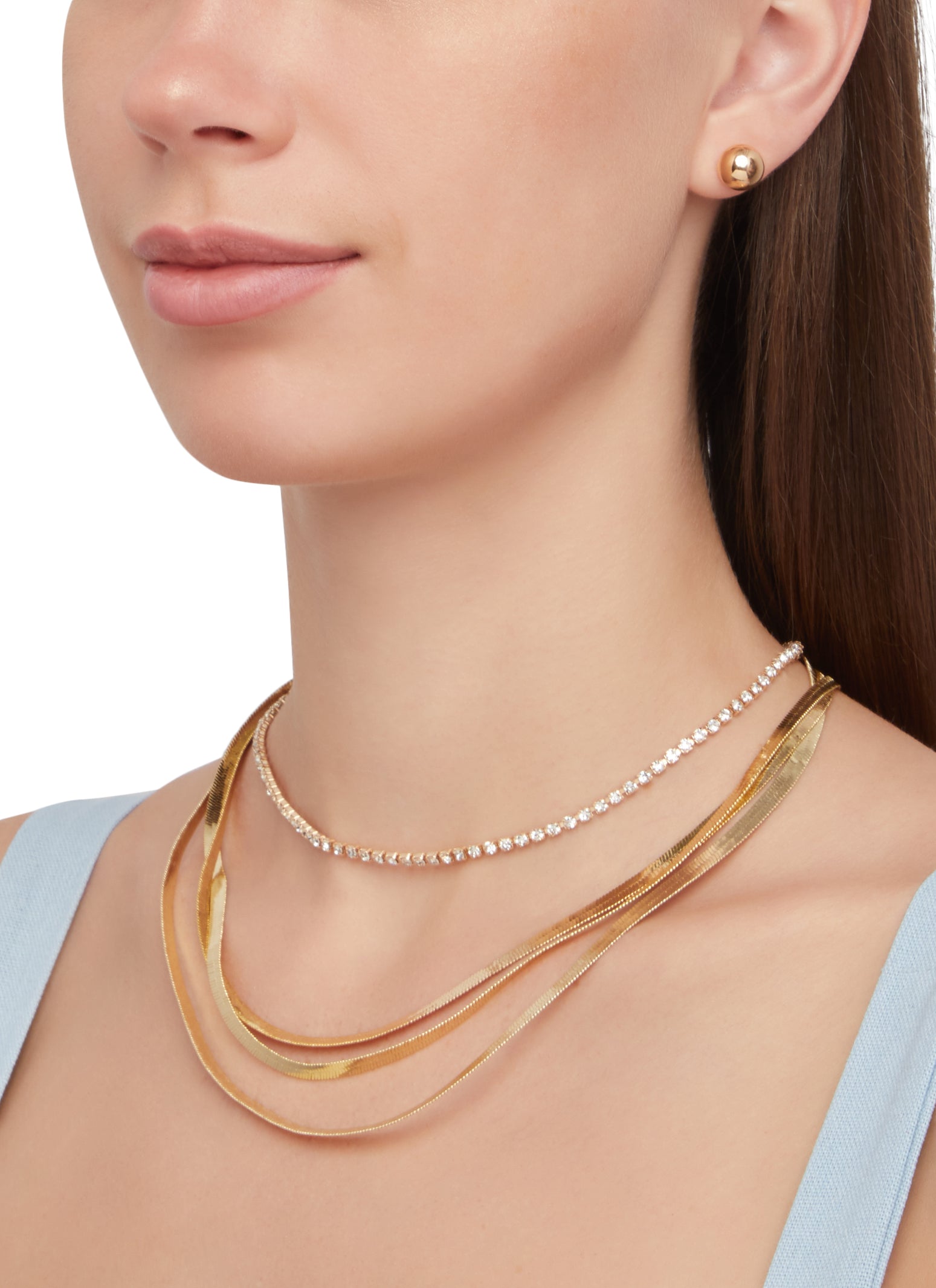 Women's Herringbone Chain - 5mm - Gold Necklace - JAXXON
