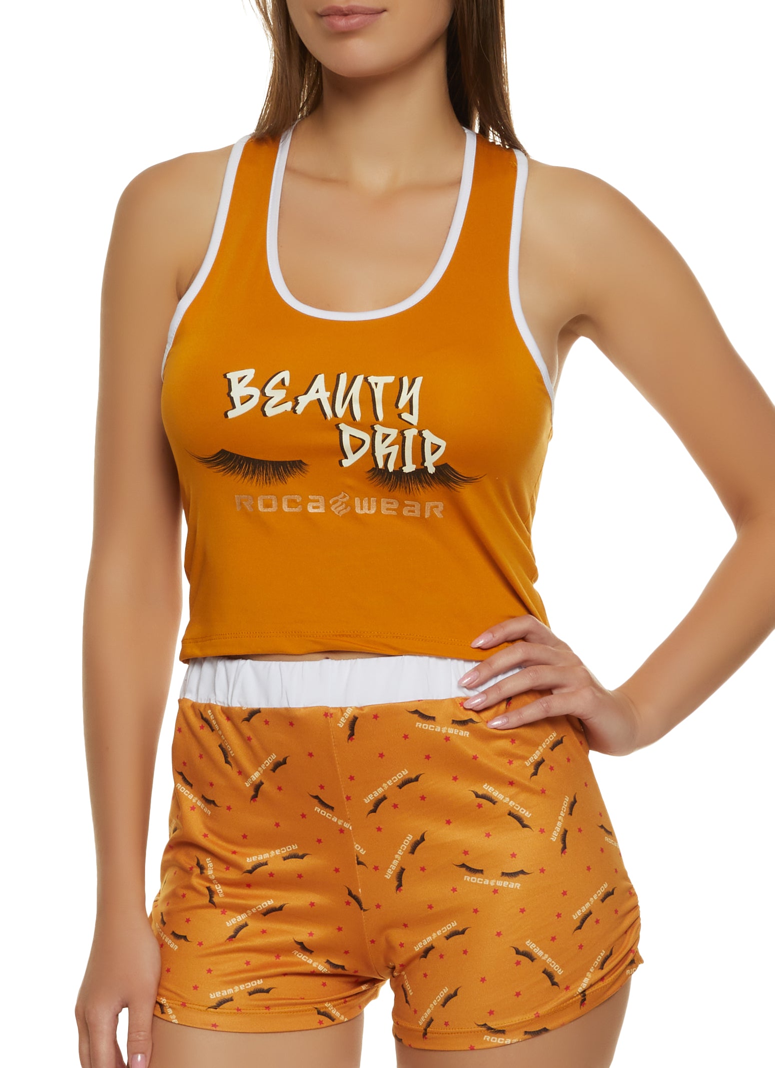 Rocawear Beauty Drip Pajama Tank Top and Shorts