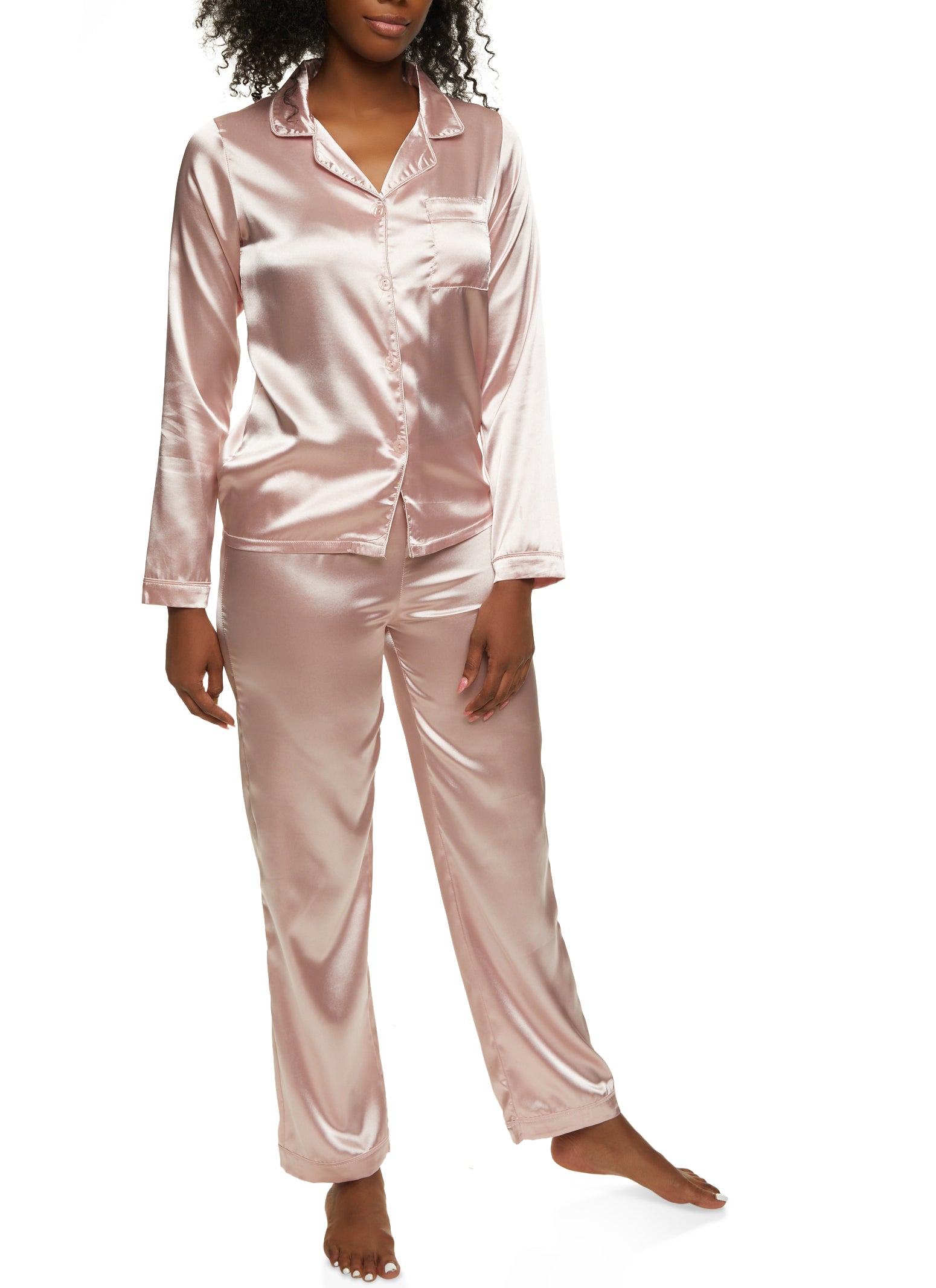 Womens button down top pajama shirt
