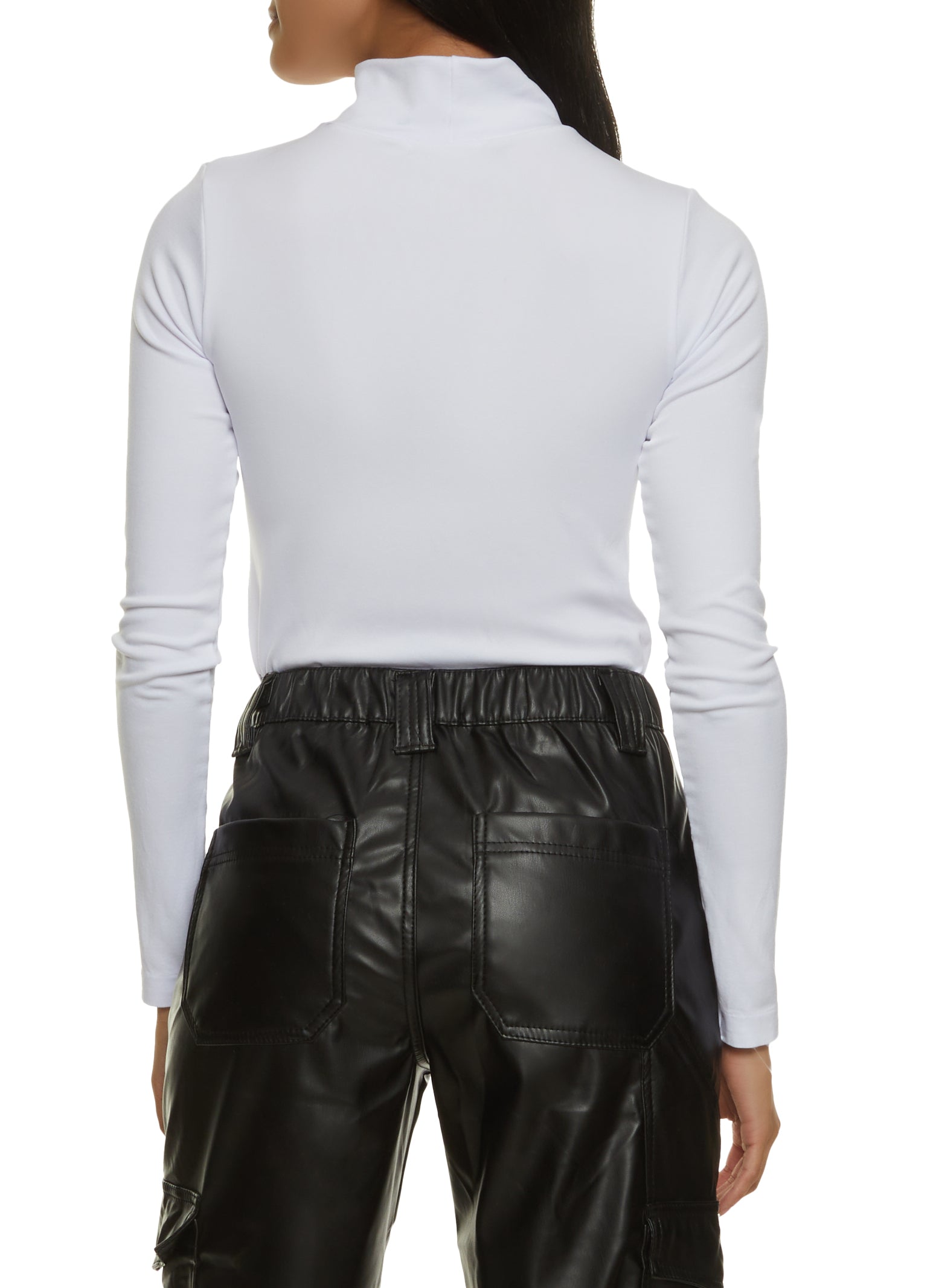 Mock Neck Long Sleeve Seamless Bodysuit