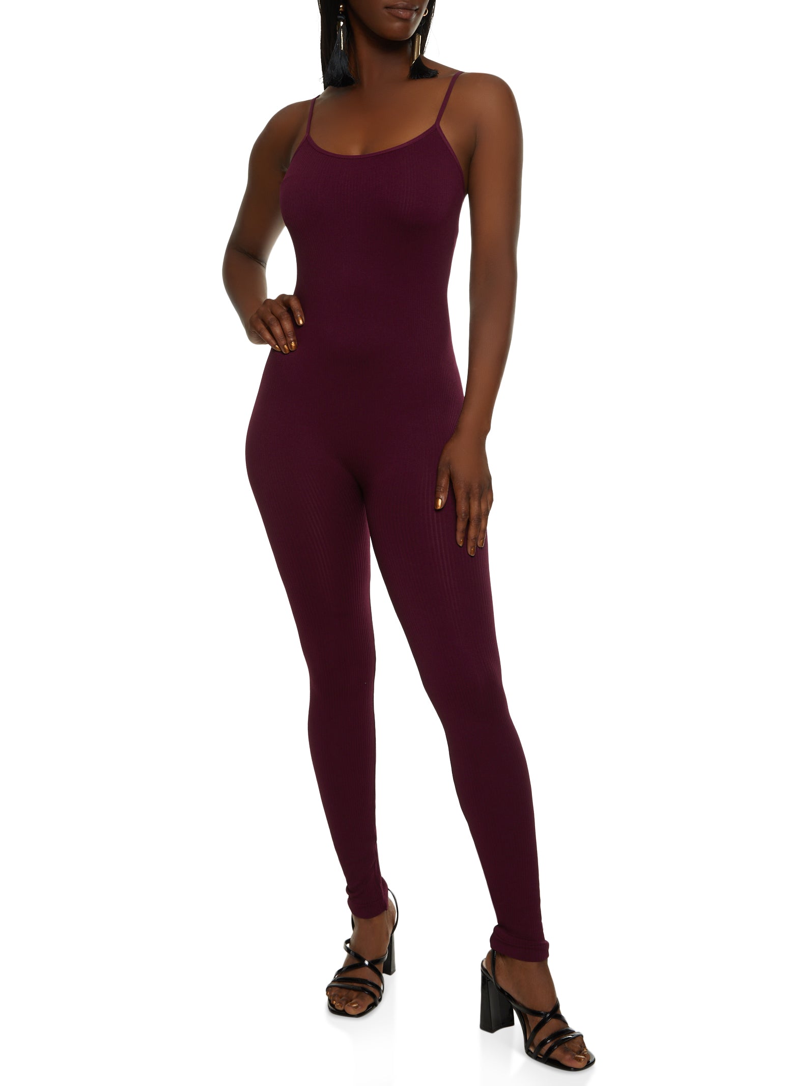 Seamless Ribbed Cami Catsuit