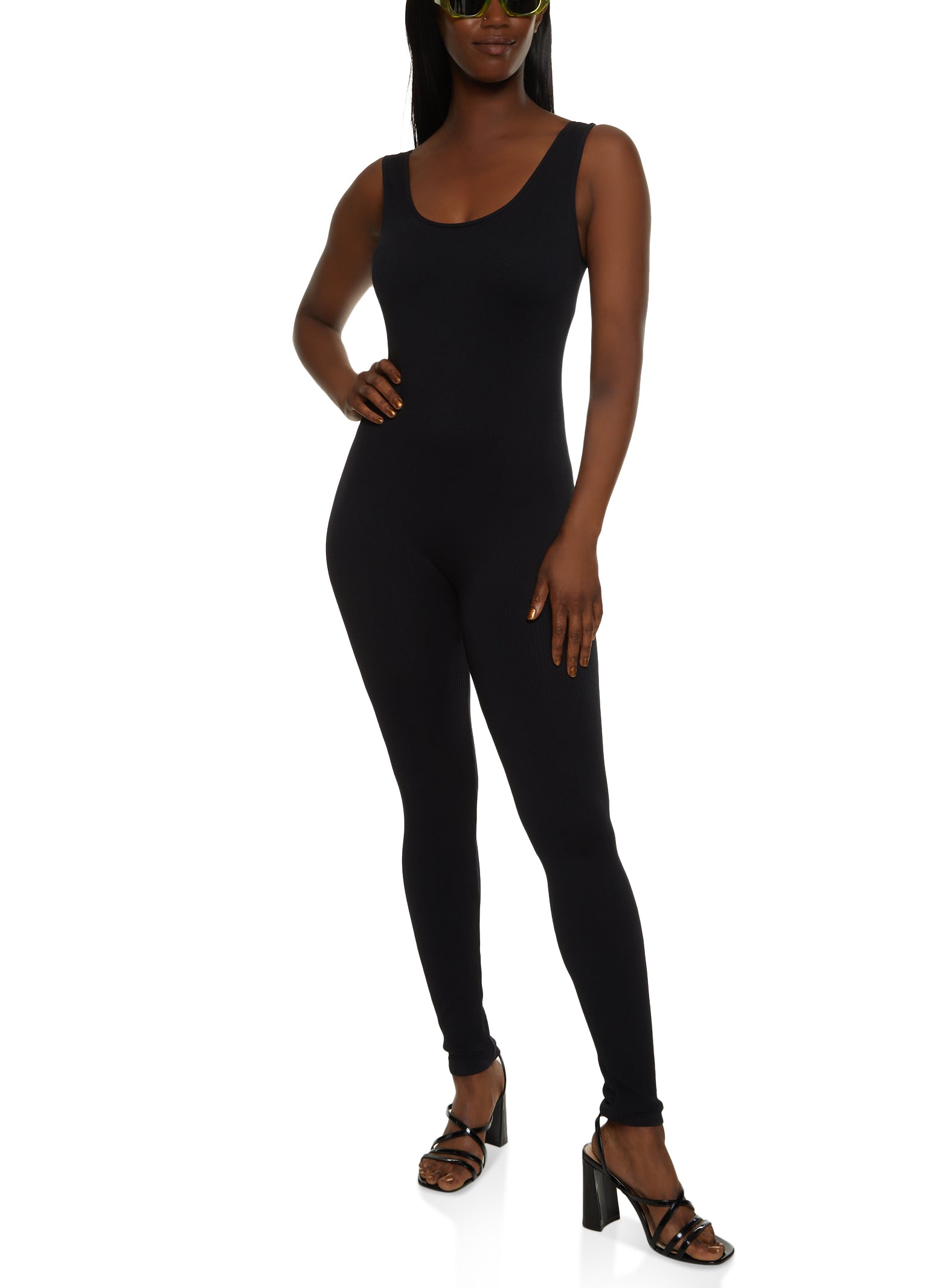 Seamless Ribbed Tank Catsuit