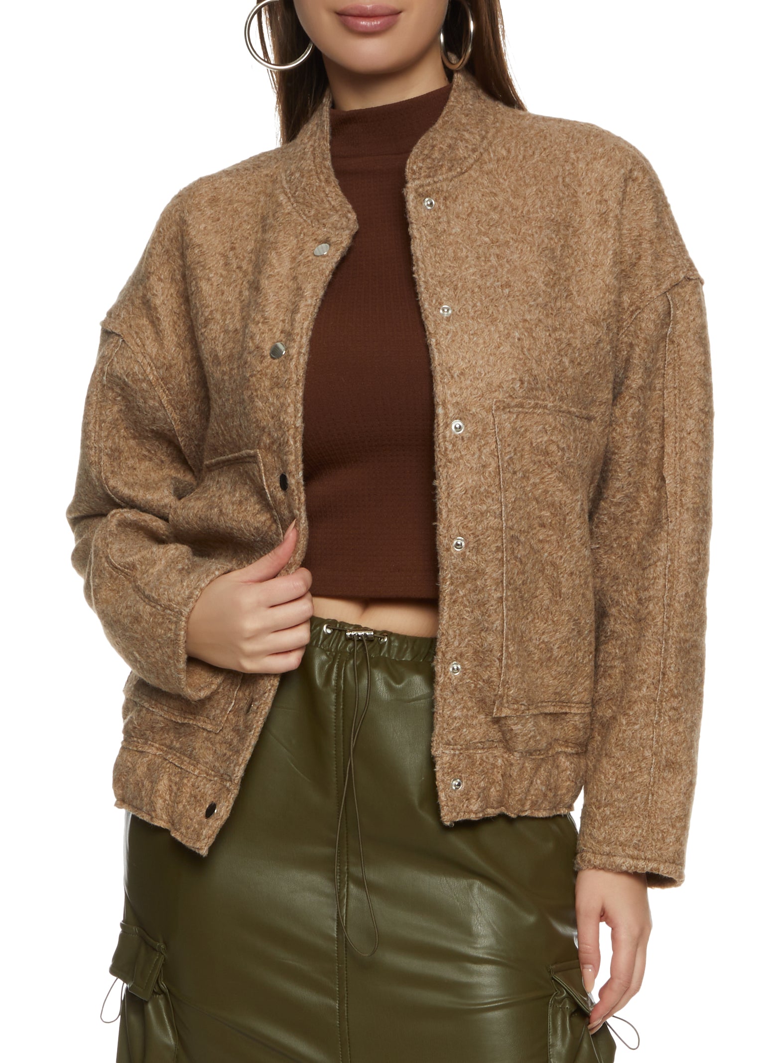 Brushed Knit Shacket