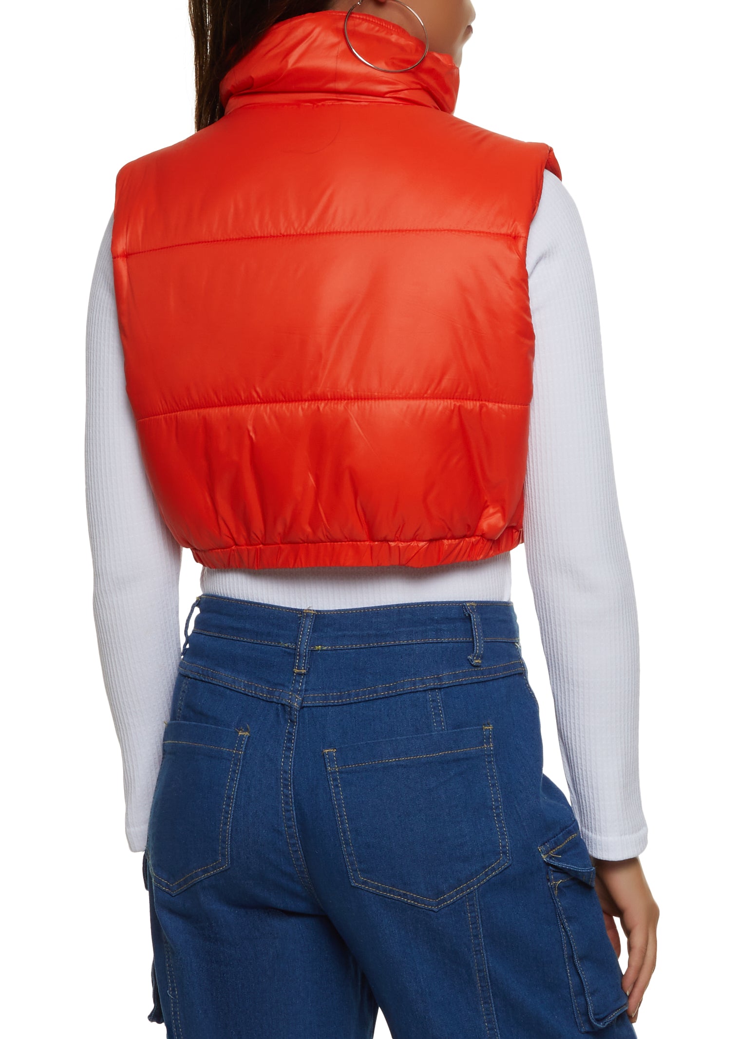 Cropped Puffer Vest