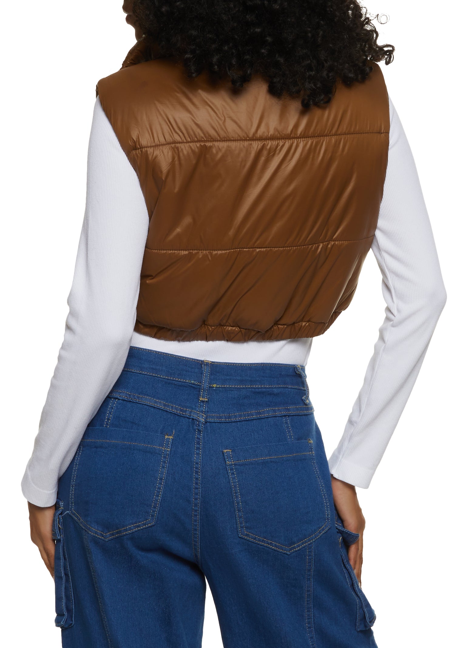 Cropped Puffer Vest