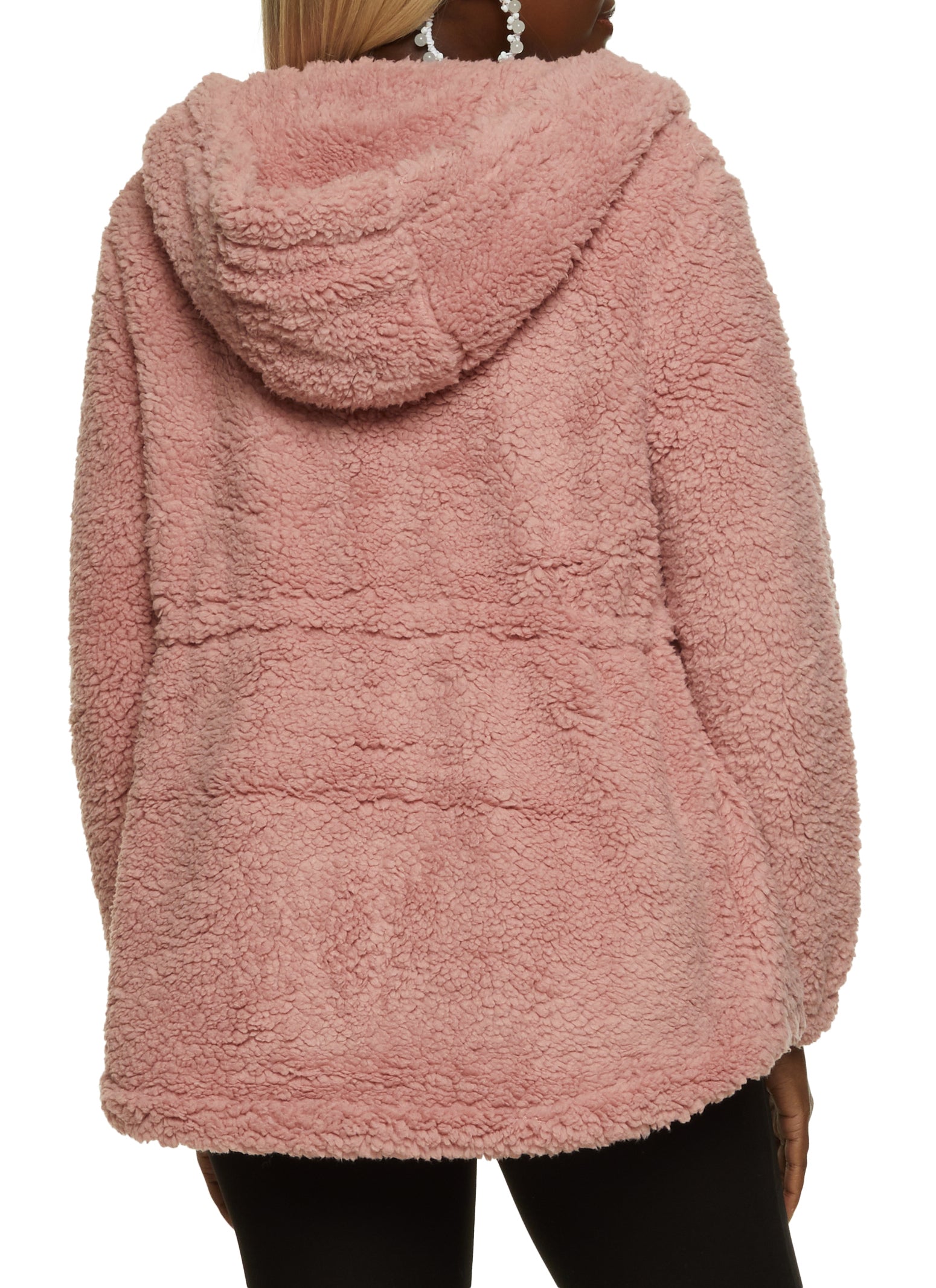 Hooded Sherpa Anorak Jacket