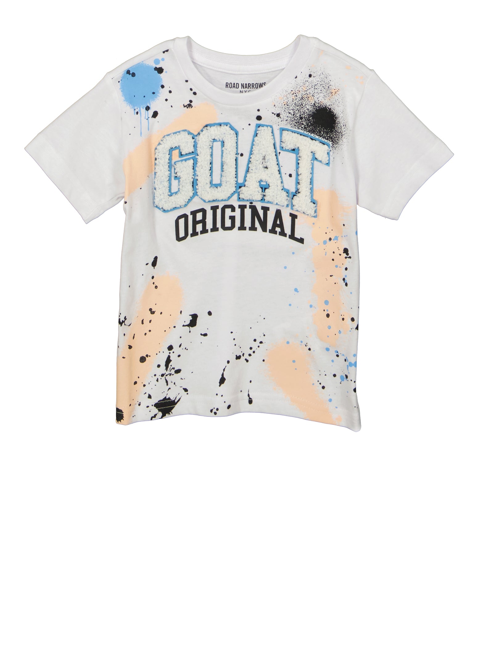 Toddler Boys Goat Original Chenille Patch Graphic Tee