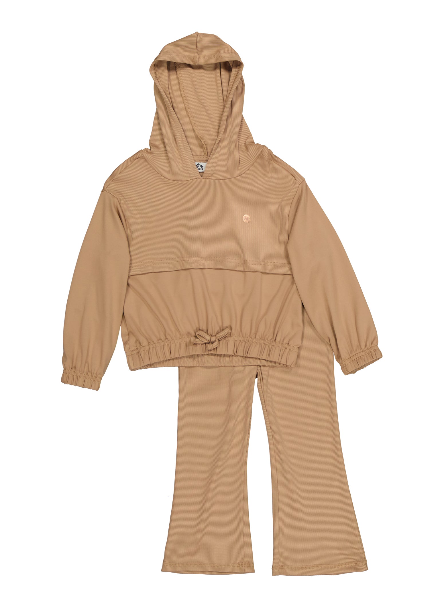 Toddler Girls Active Hoodie and Flared Pants Set