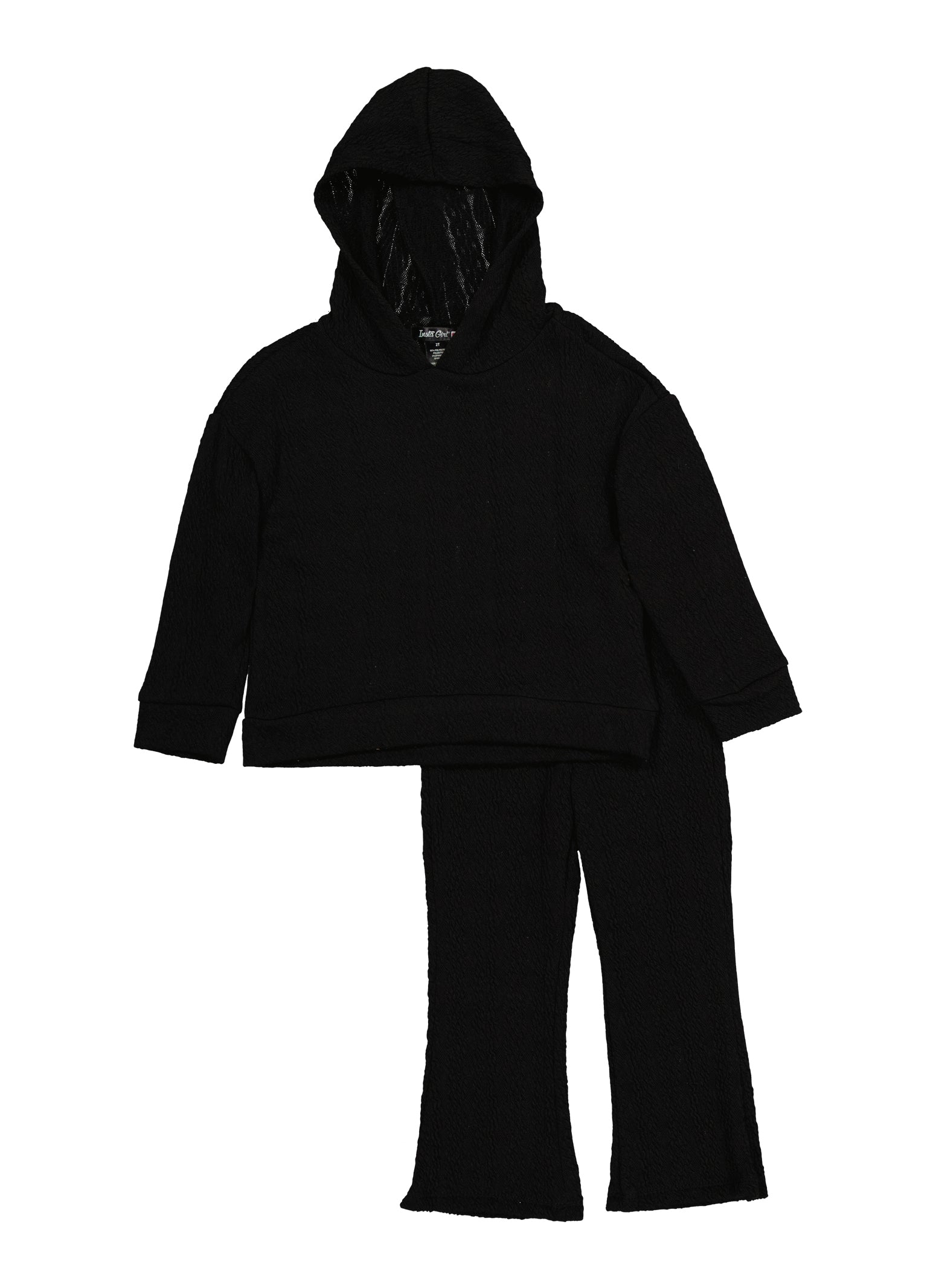 2-piece Toddler Boy Textured Solid Pullover and Pants Set