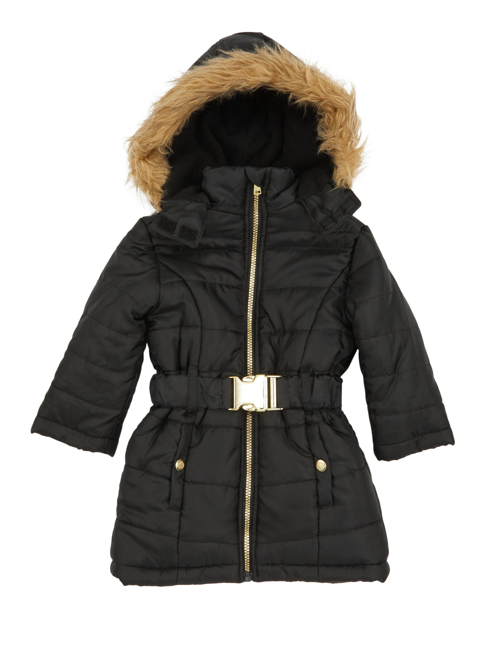 Junior Girls' [7-14] Faux Fur Lined Parka