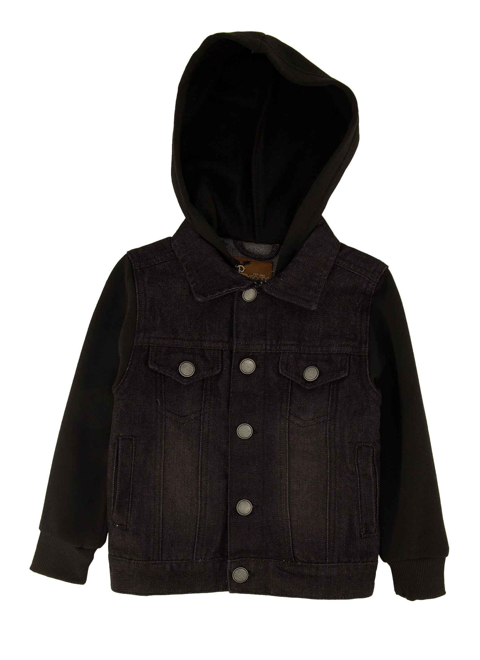 Toddler Boys Hooded Denim Jacket