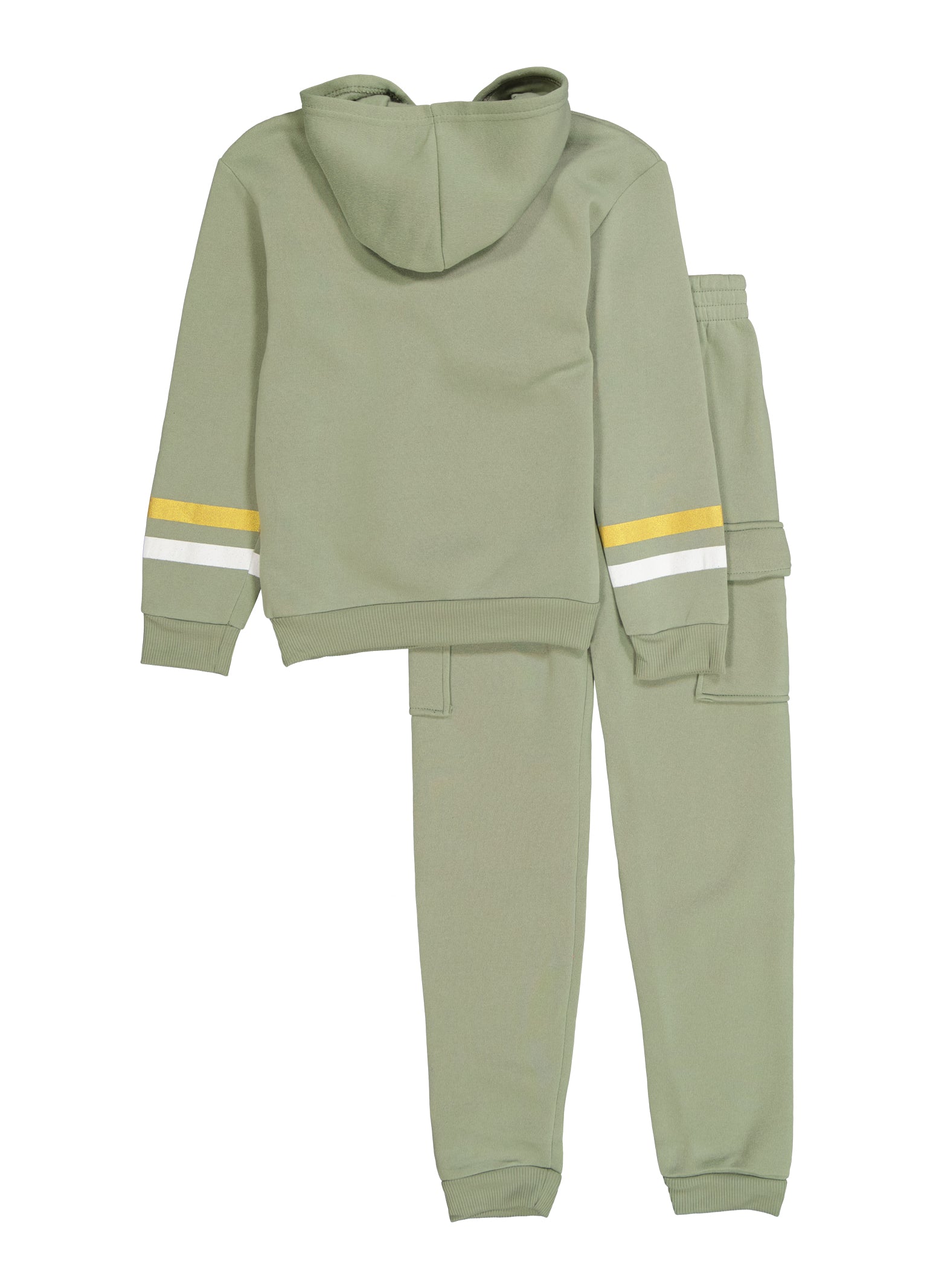 Girls Star Graphic Chenille Patch Hoodie and Cargo Joggers