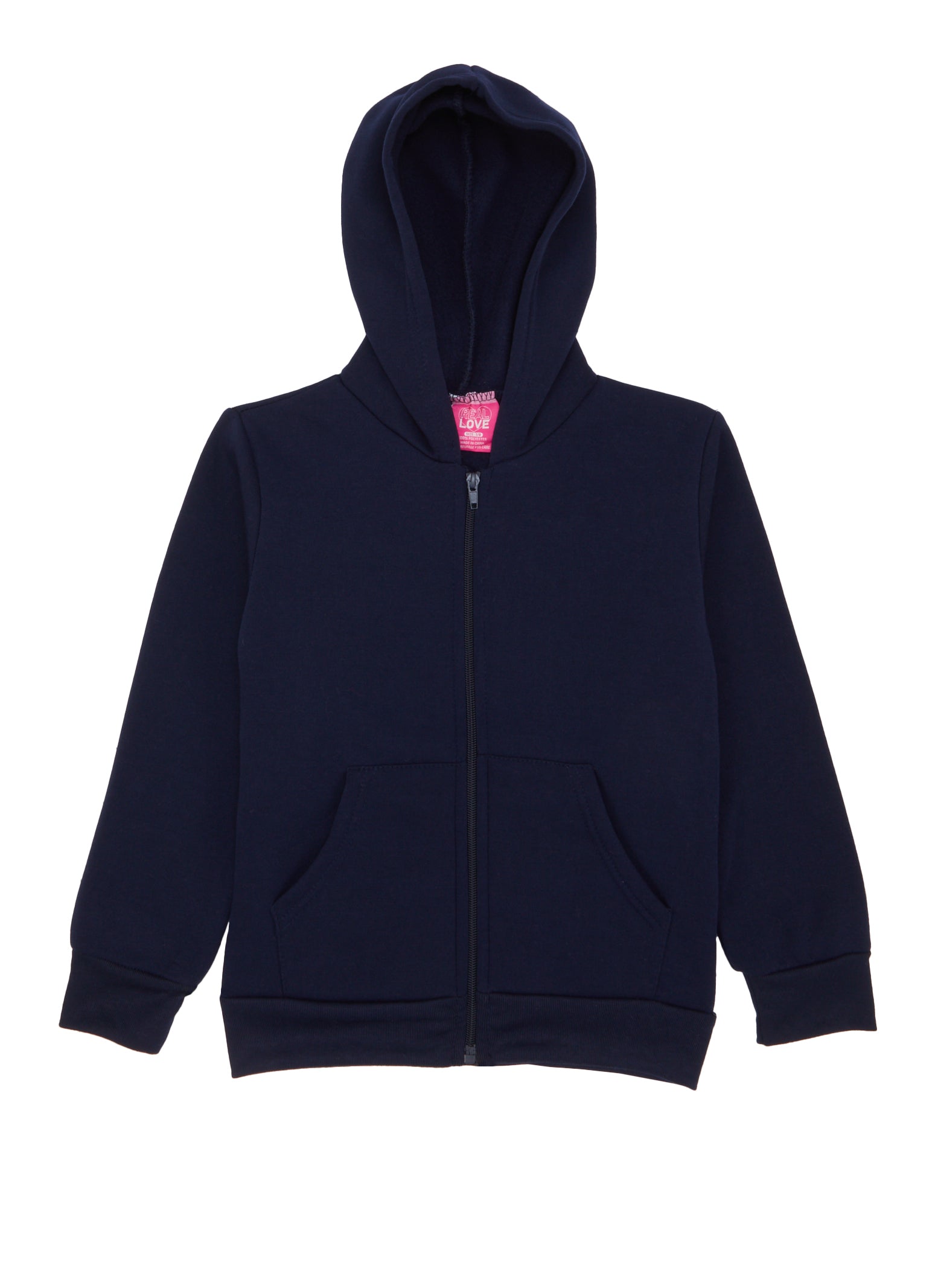 Girls Basic Zip Front Hoodie girls-basic-zip-front-hoodie