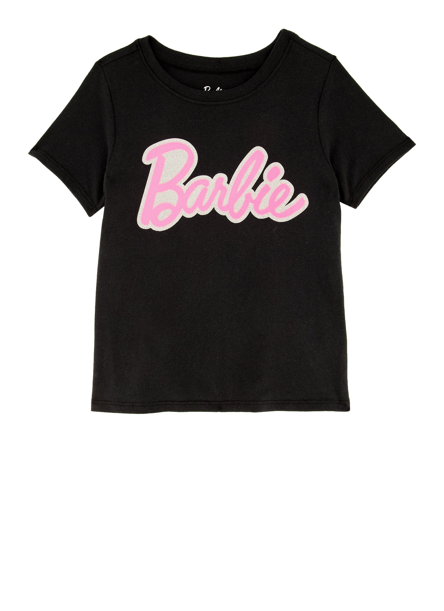 Girls Barbie Glitter Graphic T Shirt