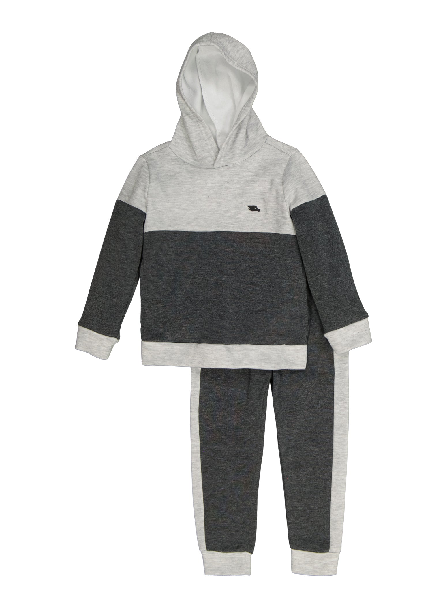 Little Boys Color Block Pullover Hoodie and Joggers
