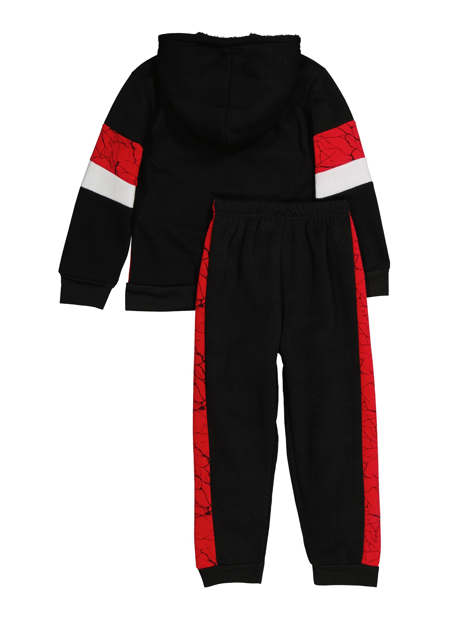 Little Boys Savage Zip Front Hoodie and Joggers
