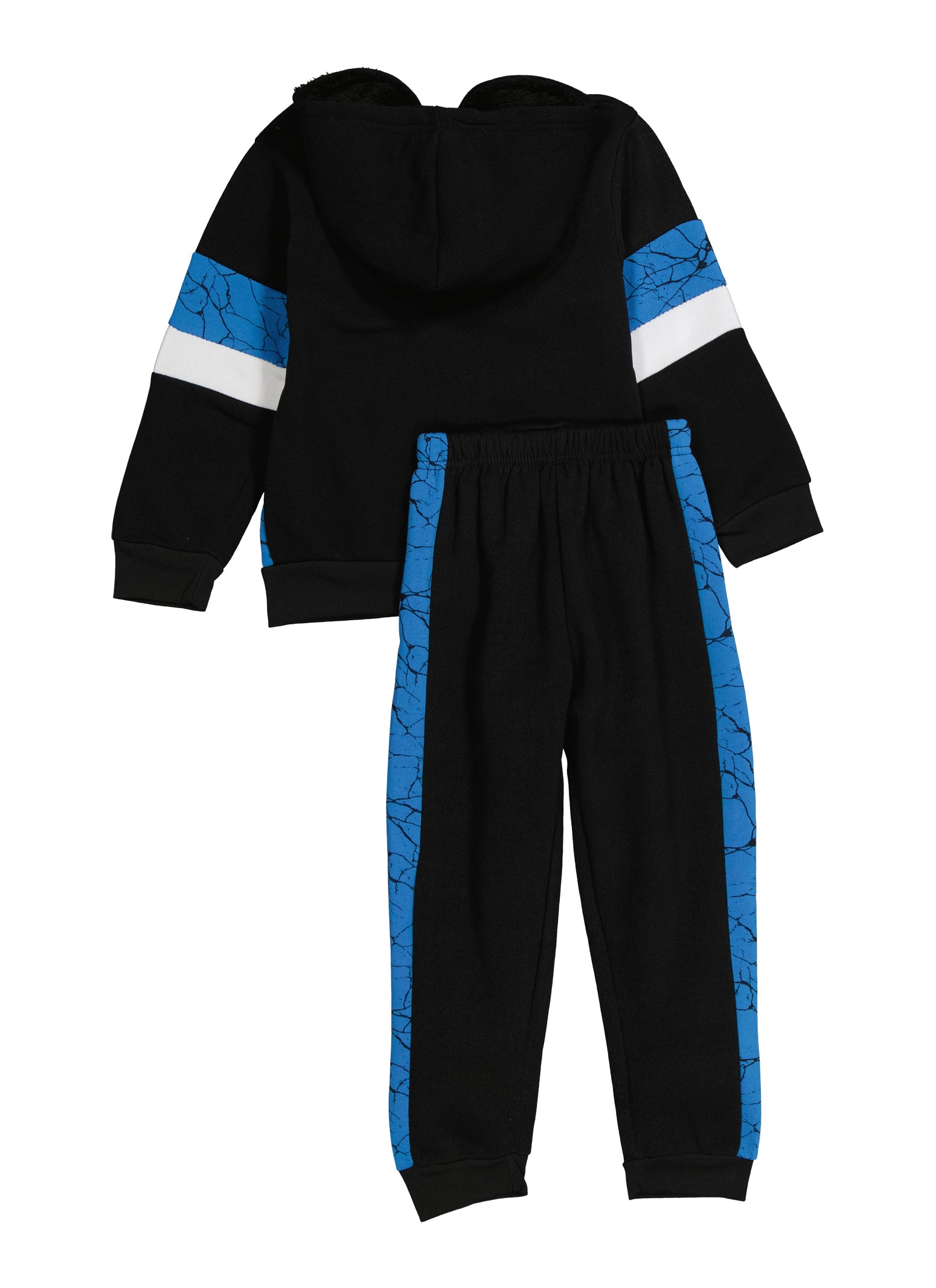 Little Boys Savage Zip Front Hoodie and Joggers