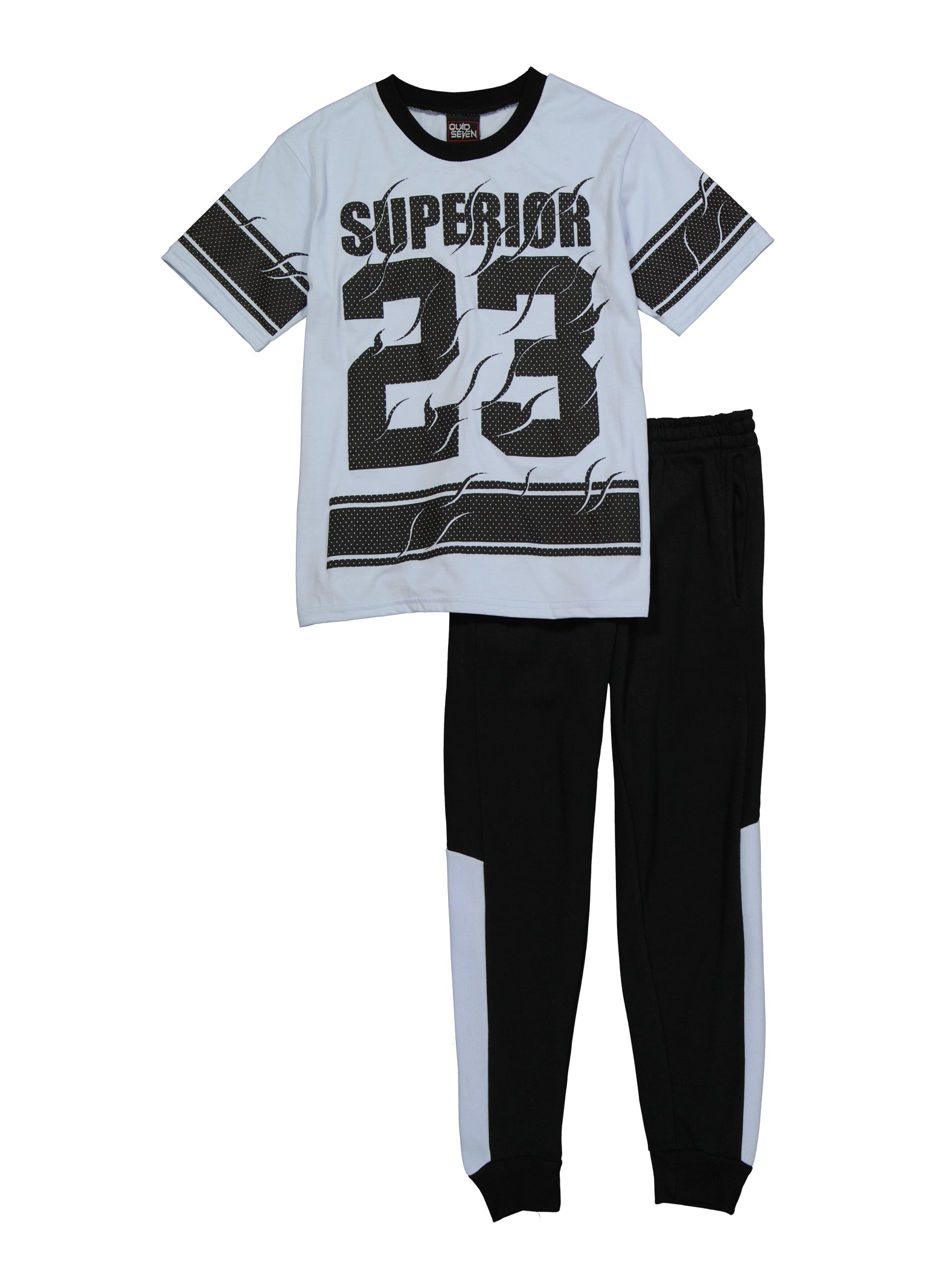 Boys Superior 23 Graphic Tee and Color Block Joggers
